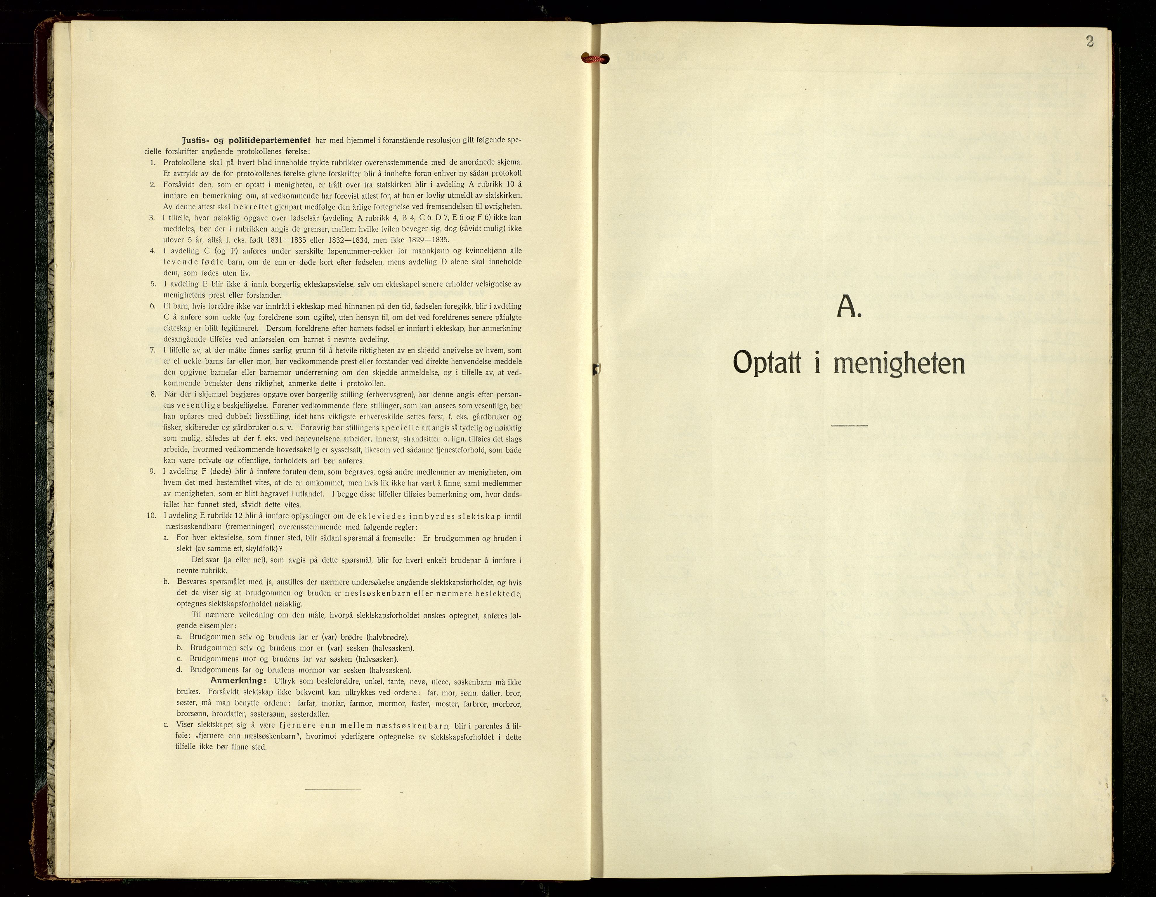 Den evangelisk-lutherske frimenighet, Risør, SAK/1292-0007/F/Fa/L0003: Dissenter register no. F 19, 1954-1995, p. 2