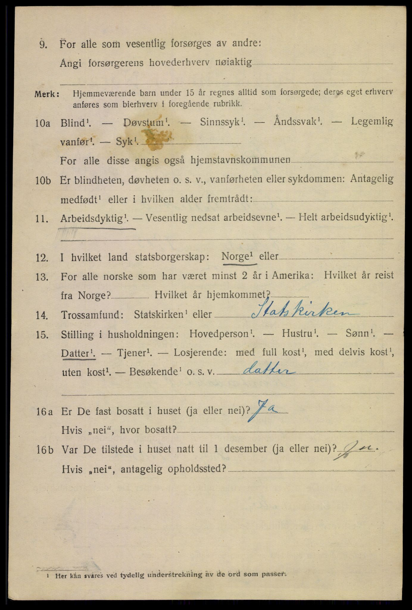 SAKO, 1920 census for Skien, 1920, p. 32229