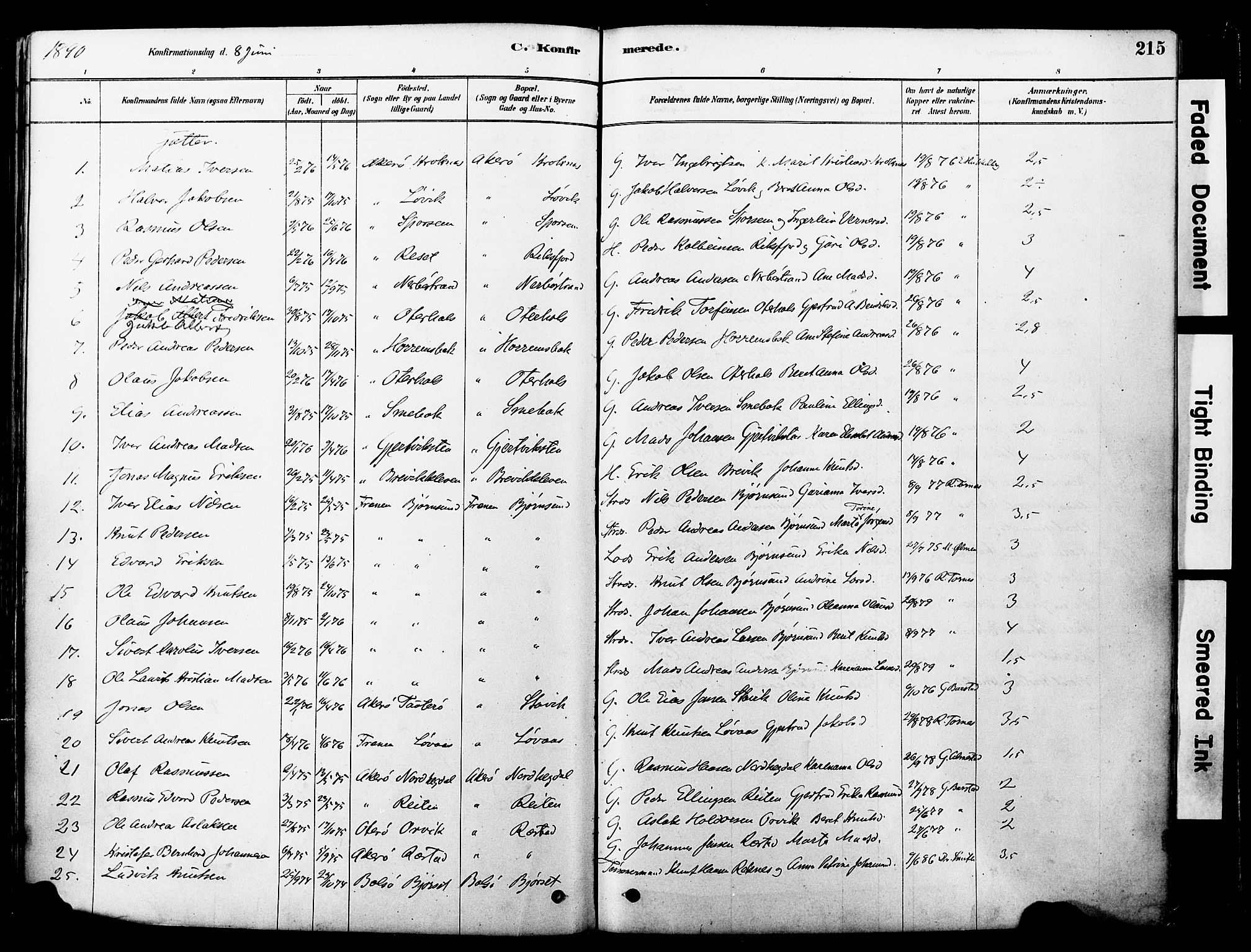Ministerialprotokoller, klokkerbøker og fødselsregistre - Møre og Romsdal, SAT/A-1454/560/L0721: Parish register (official) no. 560A05, 1878-1917, p. 215