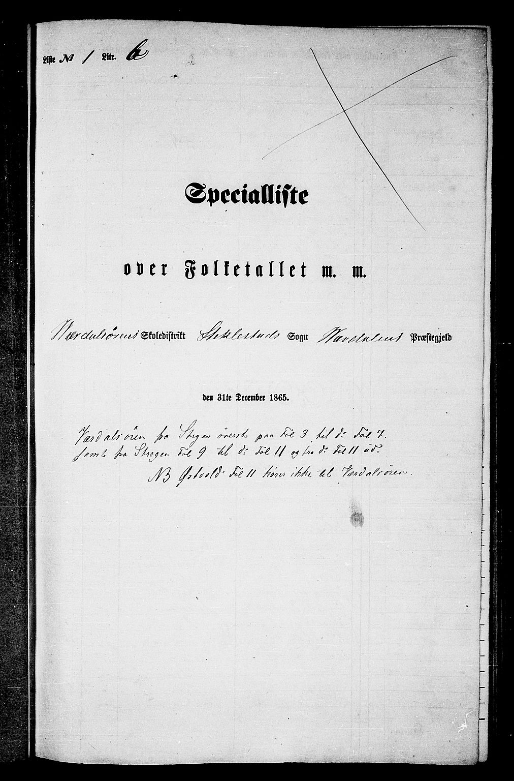 RA, 1865 census for Verdal, 1865, p. 24