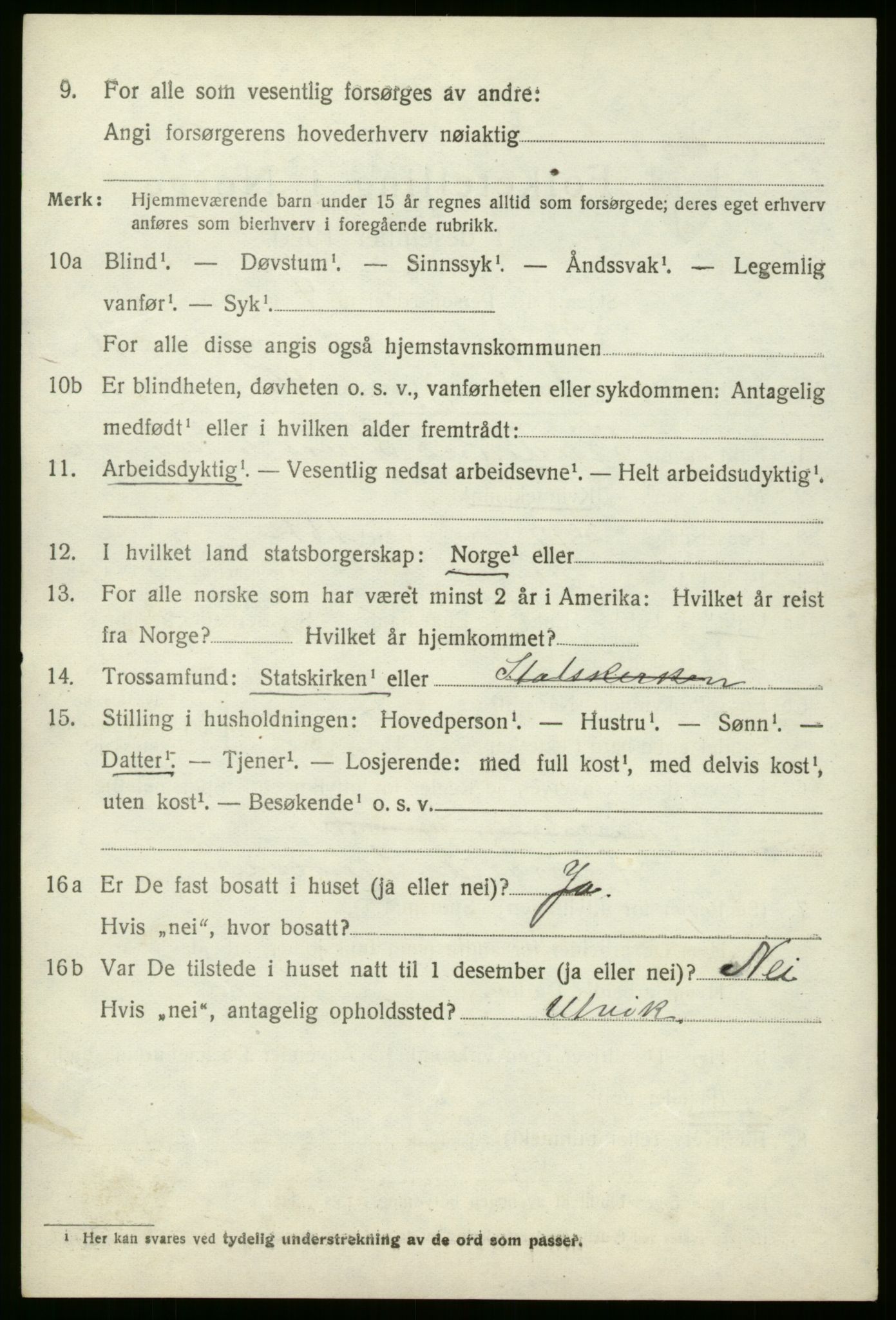 SAB, 1920 census for Stryn, 1920, p. 4831