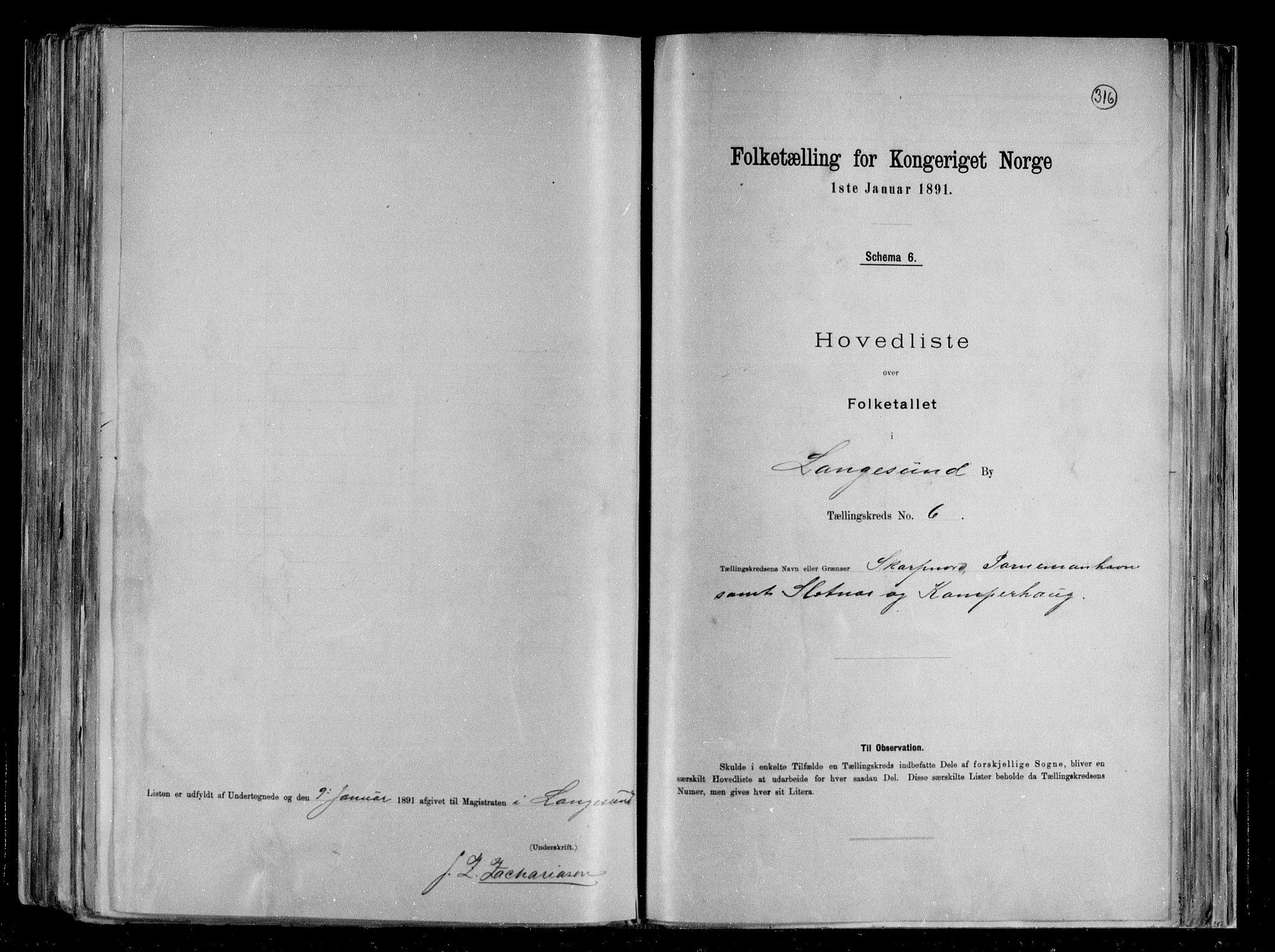 RA, 1891 census for 0802 Langesund, 1891, p. 17