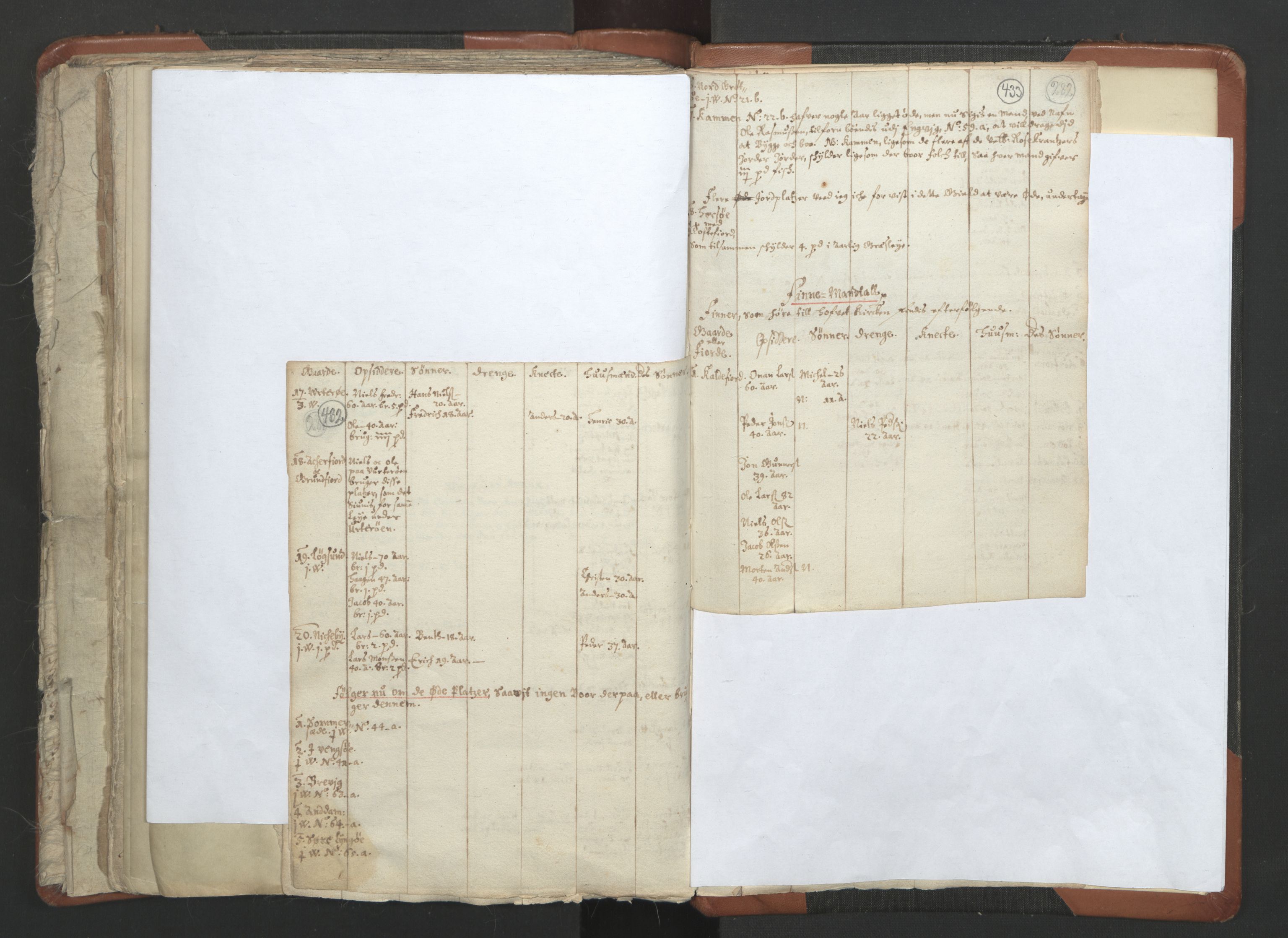 RA, Vicar's Census 1664-1666, no. 36: Lofoten and Vesterålen deanery, Senja deanery and Troms deanery, 1664-1666, p. 432-433