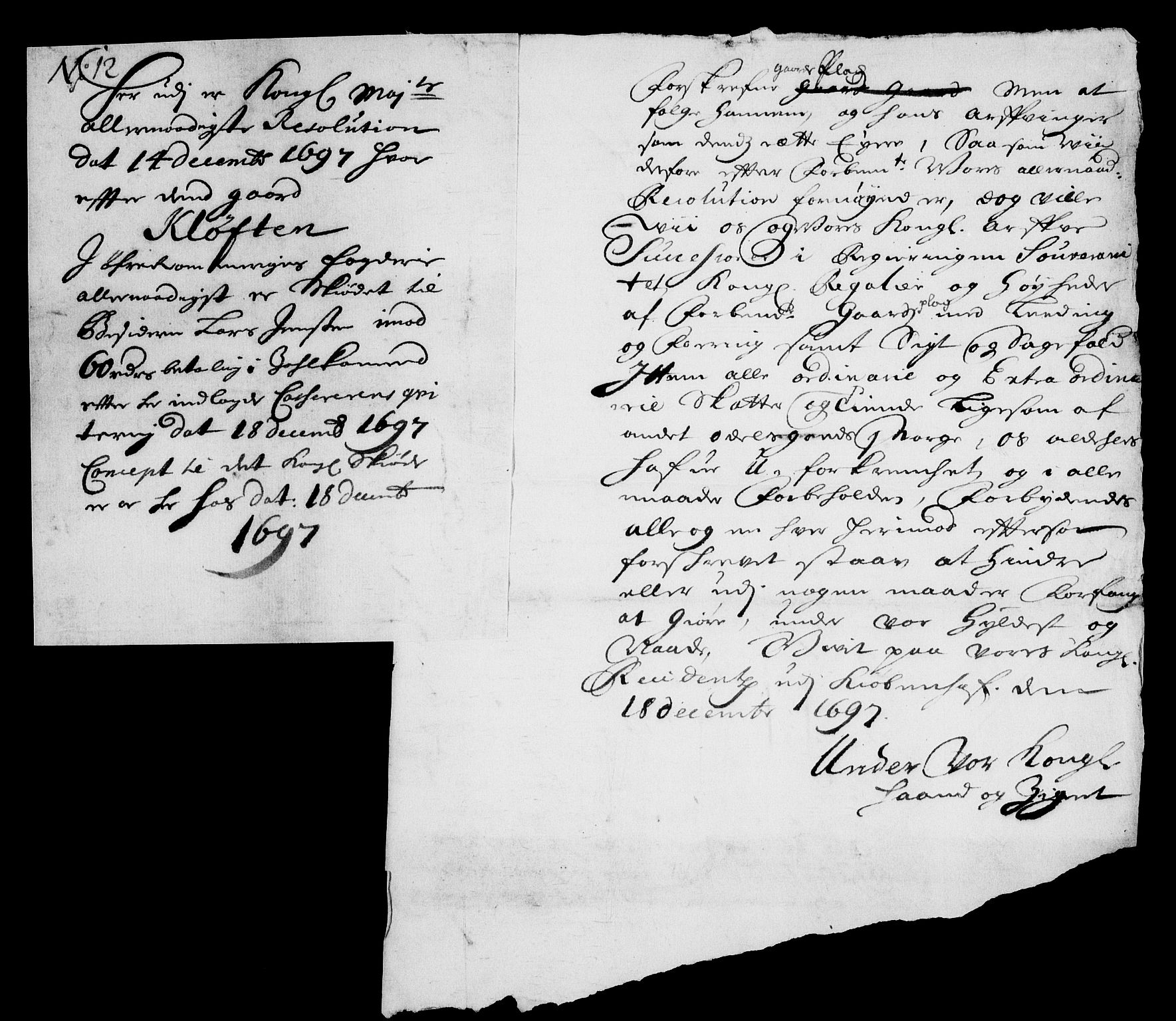 Rentekammeret inntil 1814, Realistisk ordnet avdeling, RA/EA-4070/On/L0013: [Jj 14]: Forskjellige dokumenter om krongodset i Norge, 1672-1722, p. 333