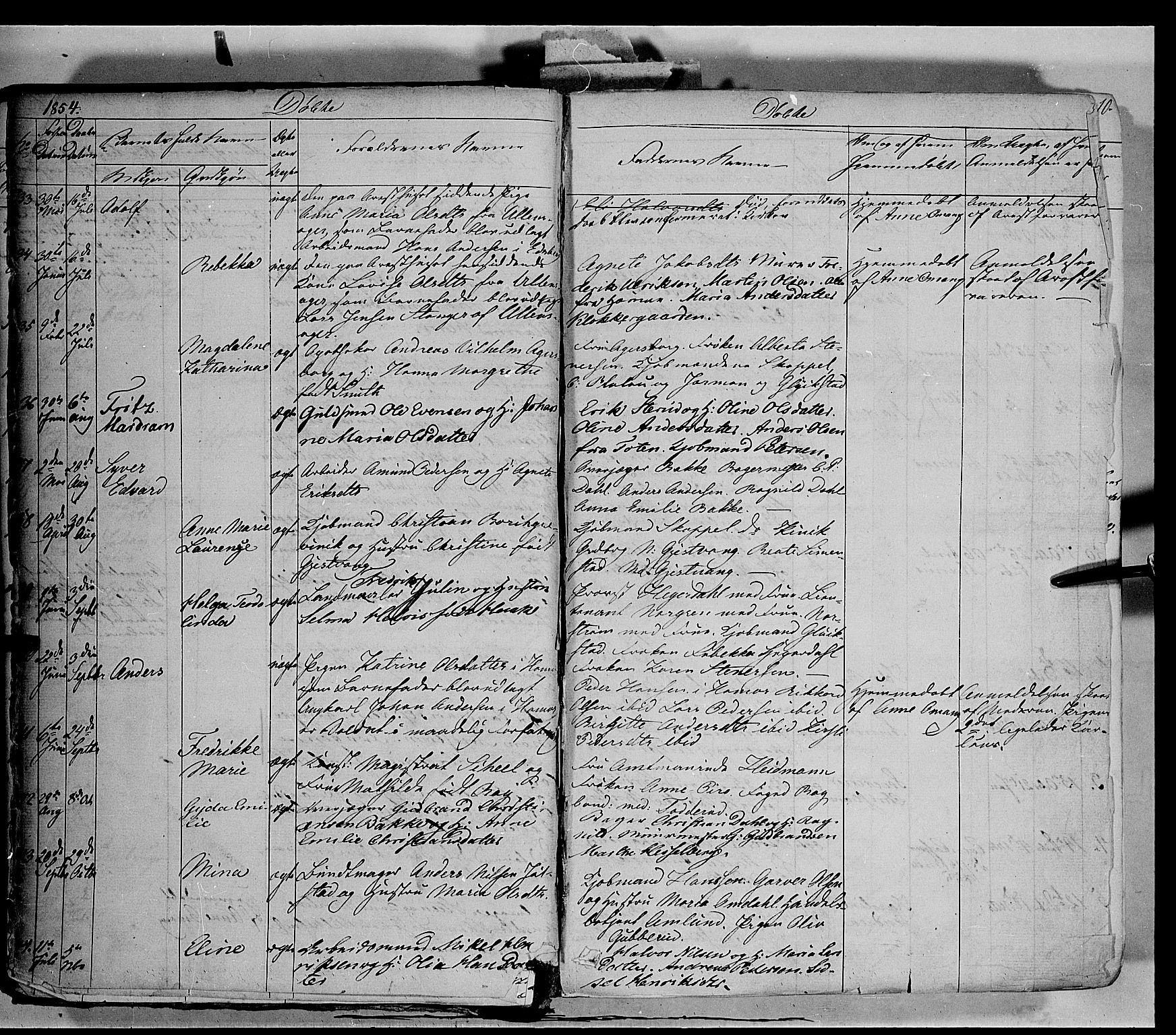 Vang prestekontor, Hedmark, SAH/PREST-008/H/Ha/Haa/L0011: Parish register (official) no. 11, 1852-1877, p. 9