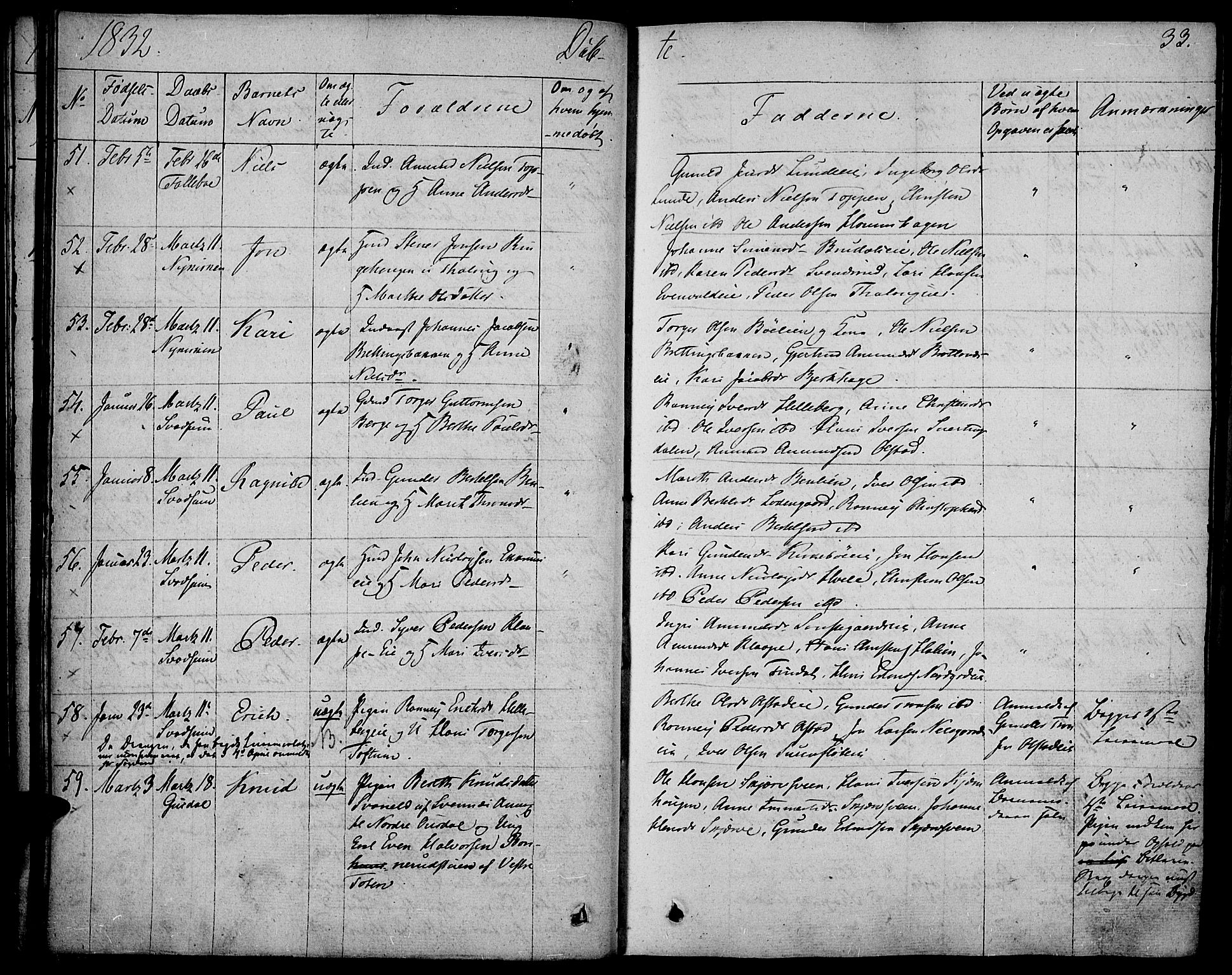 Gausdal prestekontor, AV/SAH-PREST-090/H/Ha/Haa/L0006: Parish register (official) no. 6, 1830-1839, p. 33