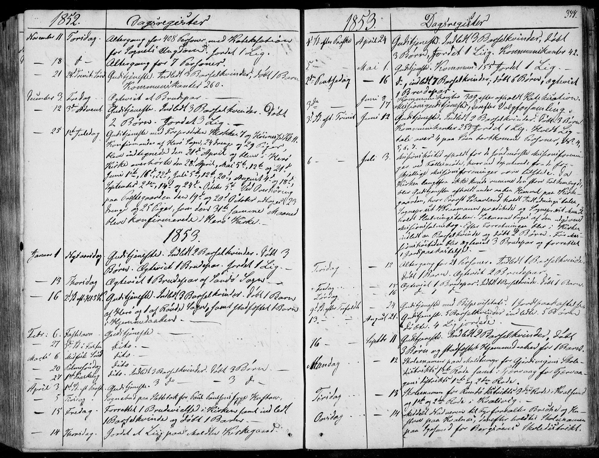 Ministerialprotokoller, klokkerbøker og fødselsregistre - Møre og Romsdal, AV/SAT-A-1454/507/L0070: Parish register (official) no. 507A05, 1842-1873, p. 344