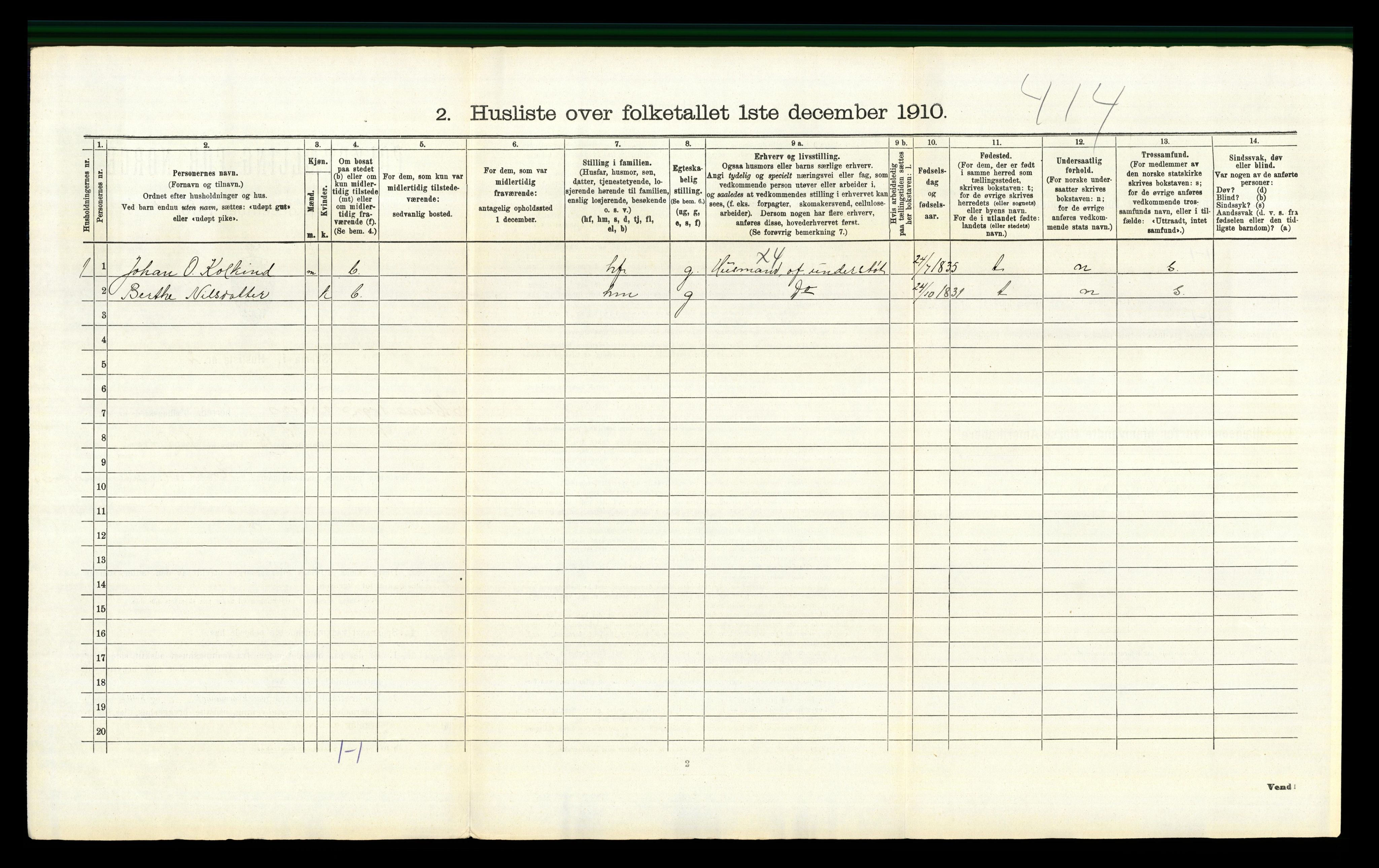 RA, 1910 census for Fåberg, 1910, p. 189