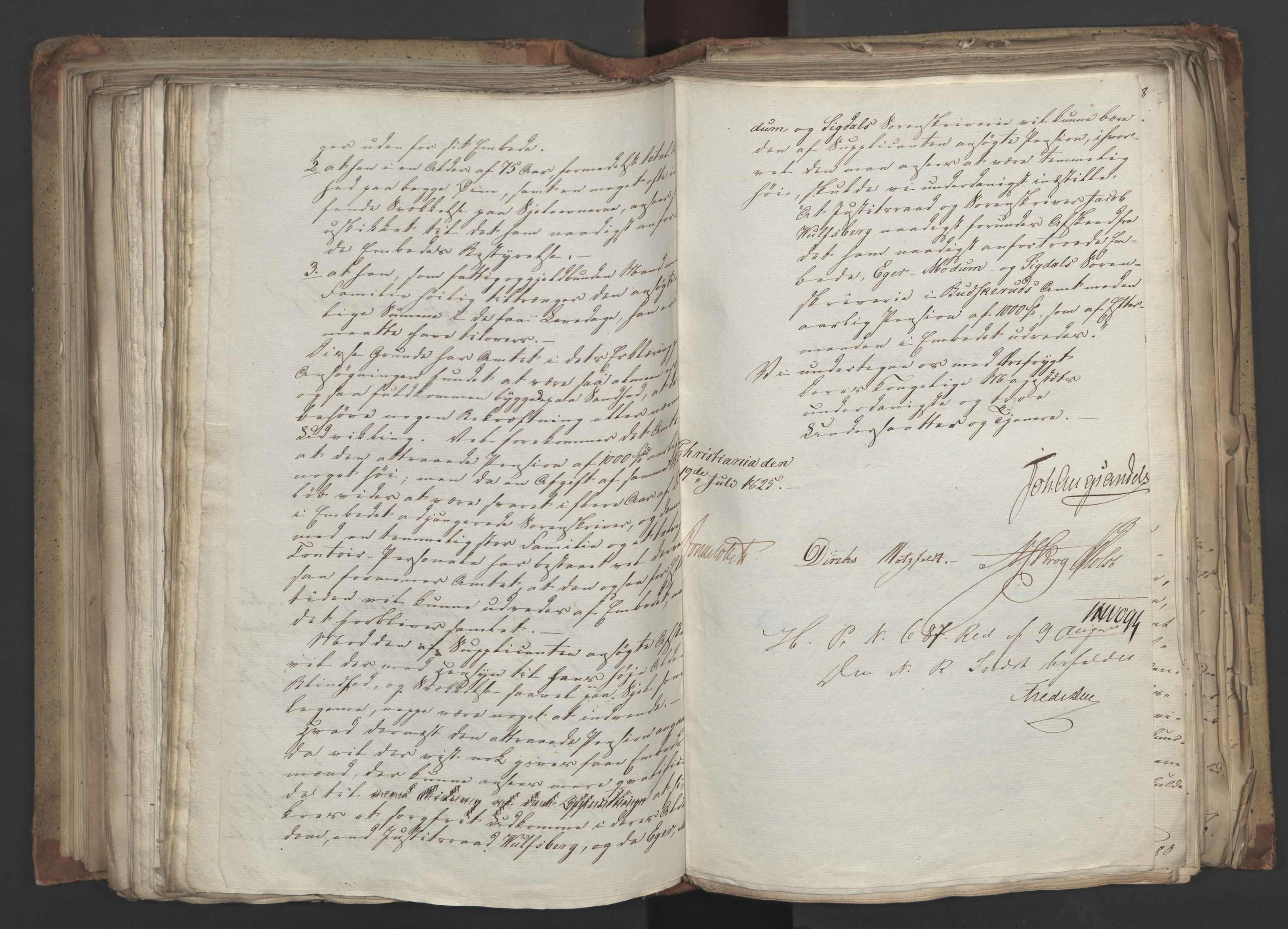 Statsrådsavdelingen i Stockholm, AV/RA-S-1003/D/Da/L0043: Regjeringsinnstillinger nr. 2706-2845, 1825, p. 254