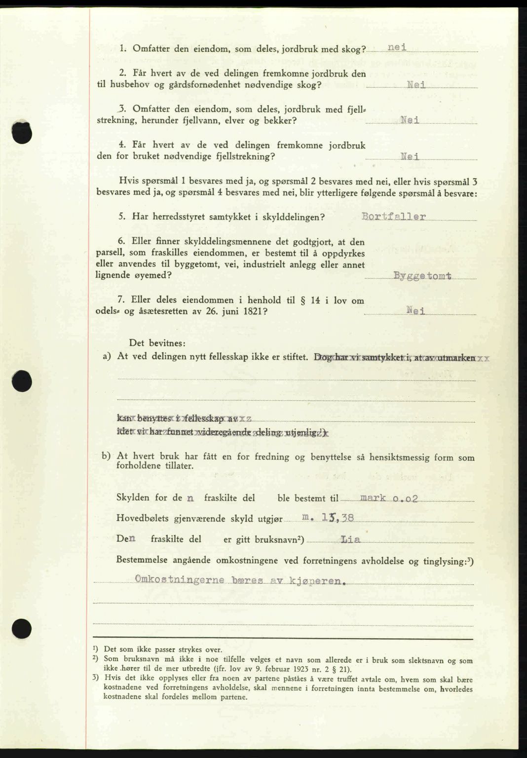 Nordmøre sorenskriveri, AV/SAT-A-4132/1/2/2Ca: Mortgage book no. A92, 1942-1942, Diary no: : 541/1942