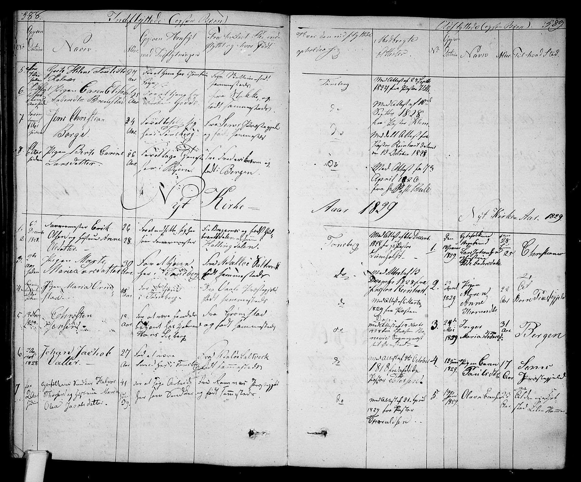 Tønsberg kirkebøker, AV/SAKO-A-330/F/Fa/L0005: Parish register (official) no. I 5, 1827-1836, p. 588-589