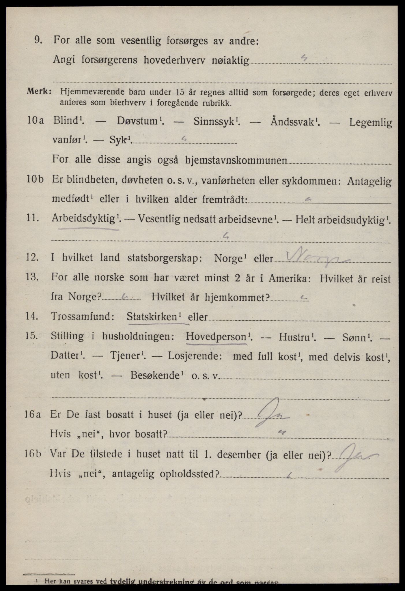 SAT, 1920 census for Ålen, 1920, p. 4055