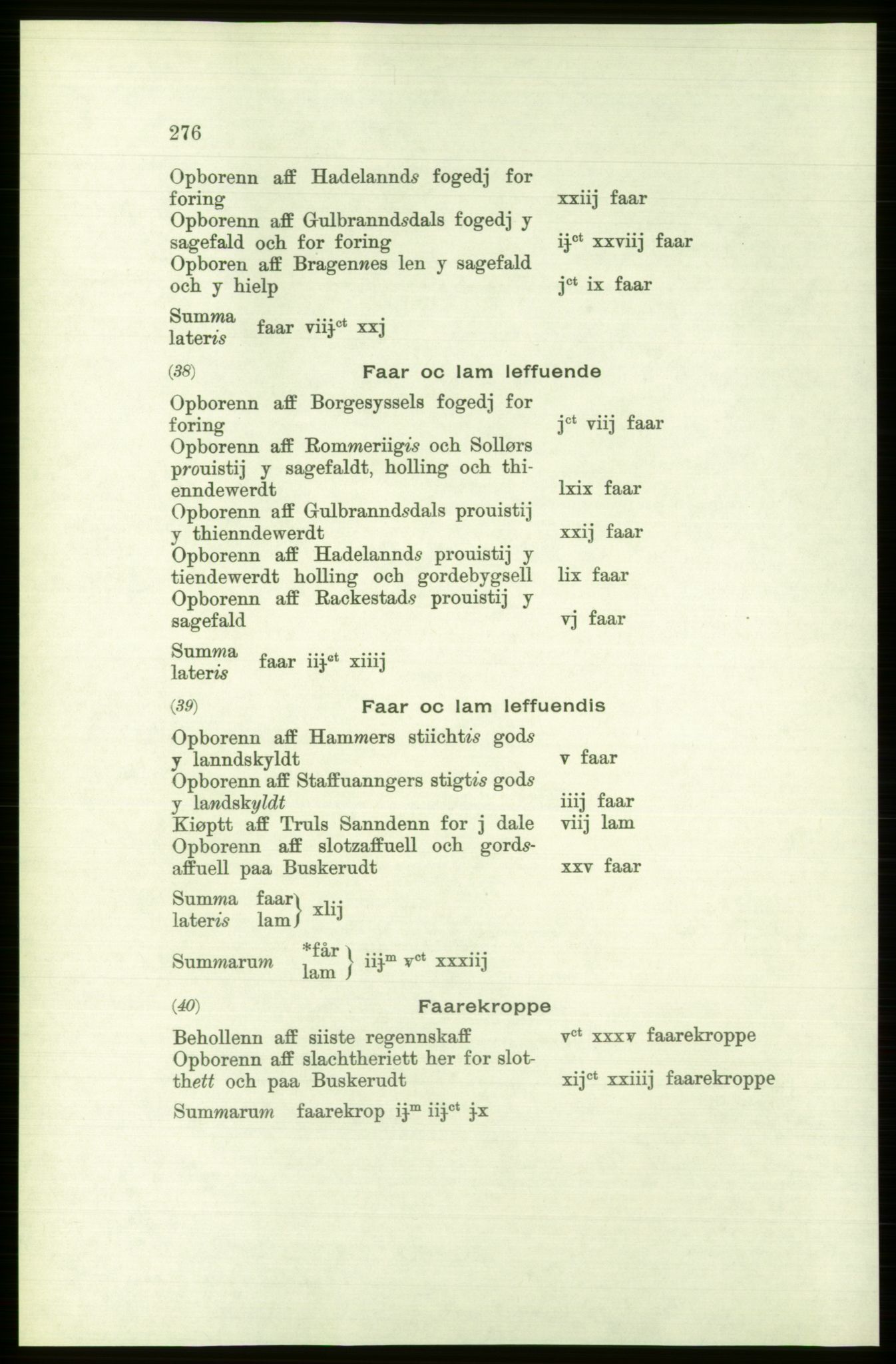 Publikasjoner utgitt av Arkivverket, PUBL/PUBL-001/C/0001: Bind 1: Rekneskap for Akershus len 1557-1558, 1557-1558, p. 276