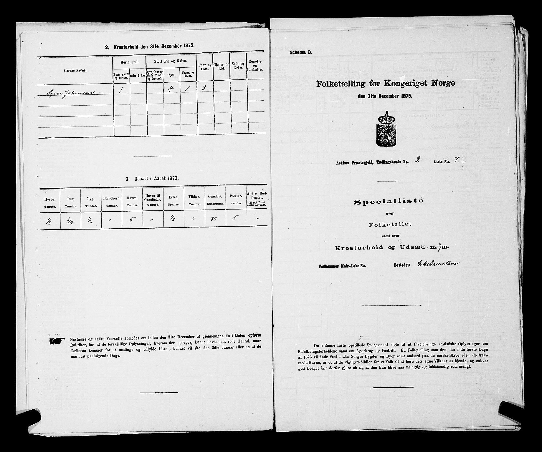 RA, 1875 census for 0124P Askim, 1875, p. 116