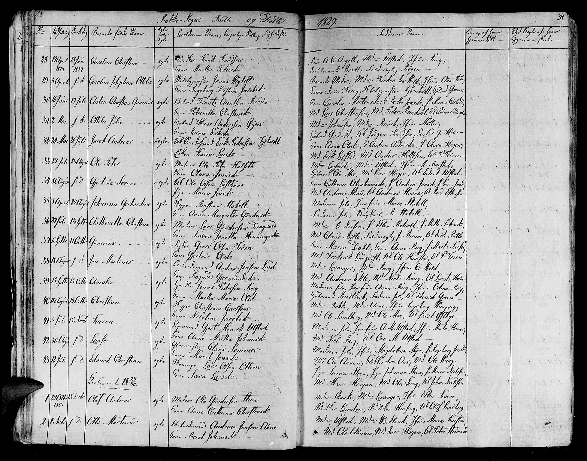 Ministerialprotokoller, klokkerbøker og fødselsregistre - Sør-Trøndelag, AV/SAT-A-1456/606/L0287: Parish register (official) no. 606A04 /2, 1826-1840, p. 39