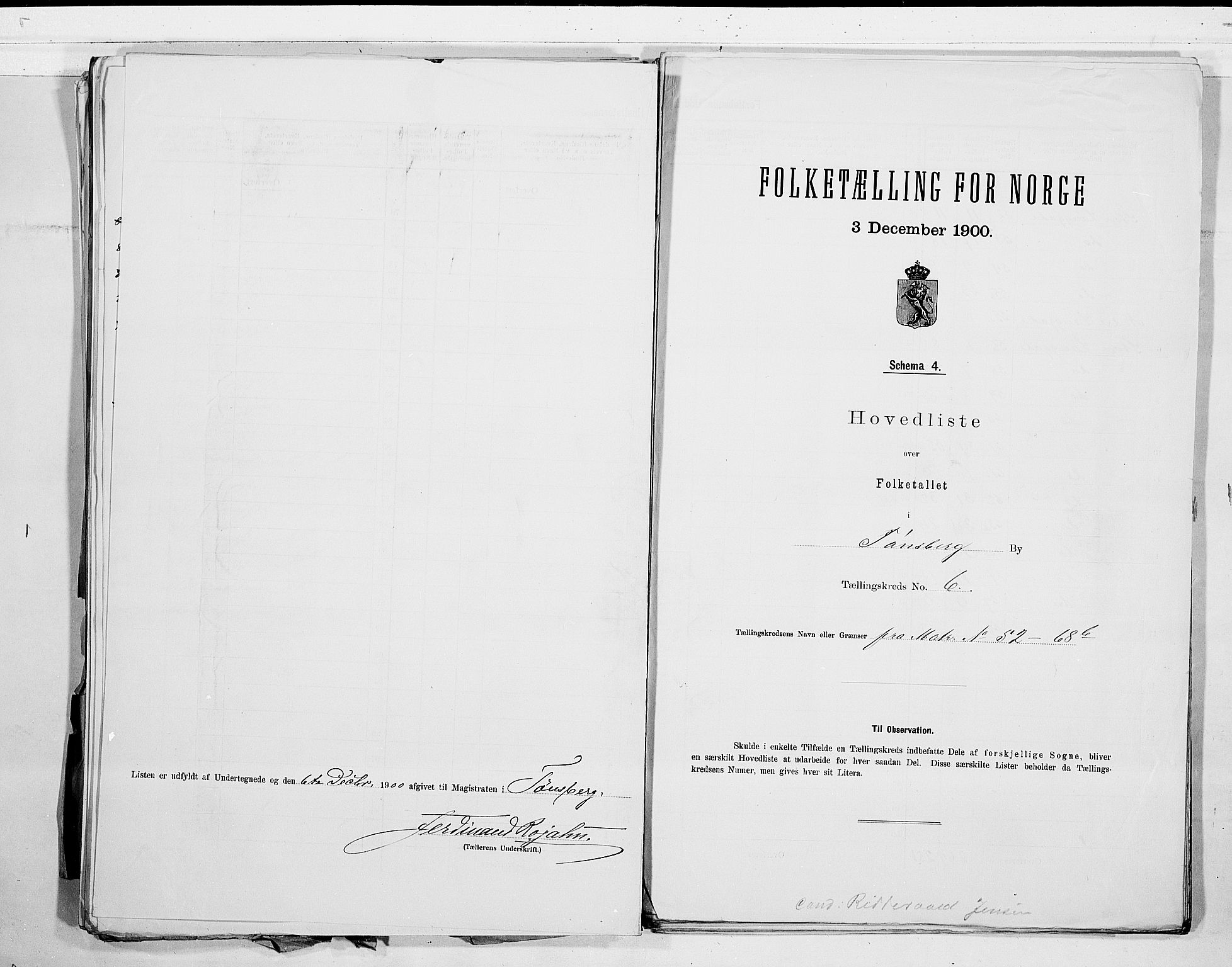 RA, 1900 census for Tønsberg, 1900, p. 14