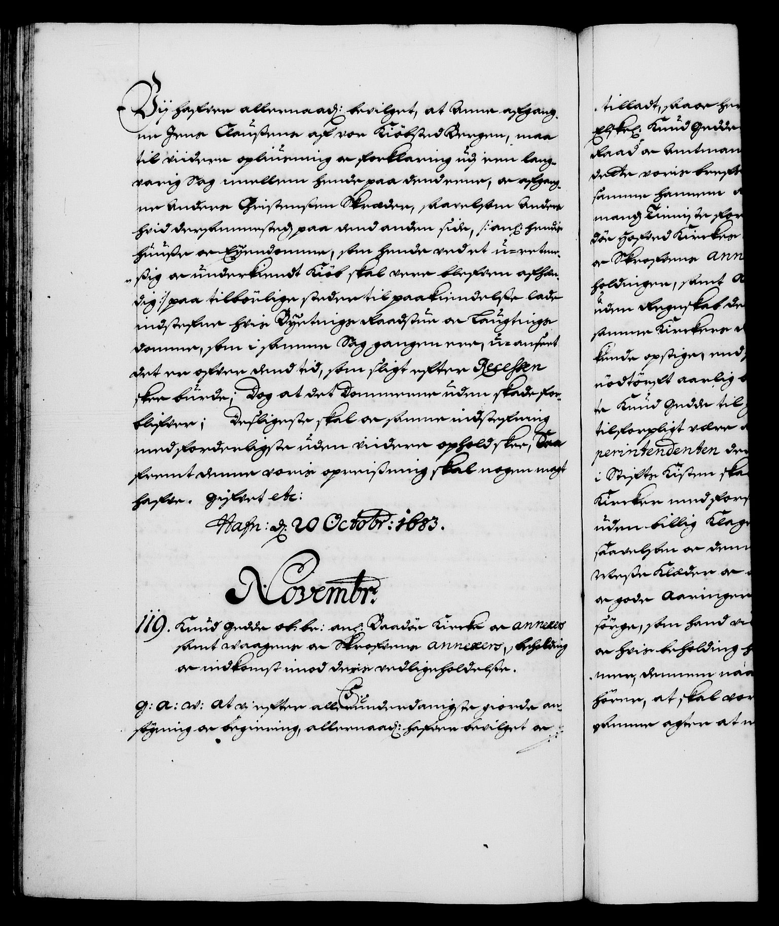 Danske Kanselli 1572-1799, RA/EA-3023/F/Fc/Fca/Fcaa/L0013: Norske registre (mikrofilm), 1681-1684, p. 376b