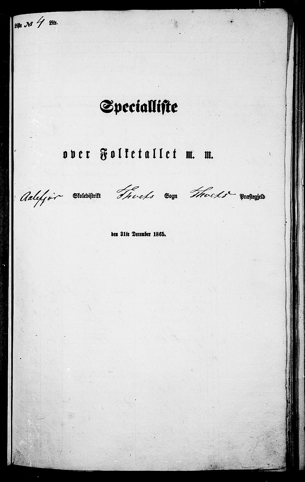 RA, 1865 census for Tveit, 1865, p. 68