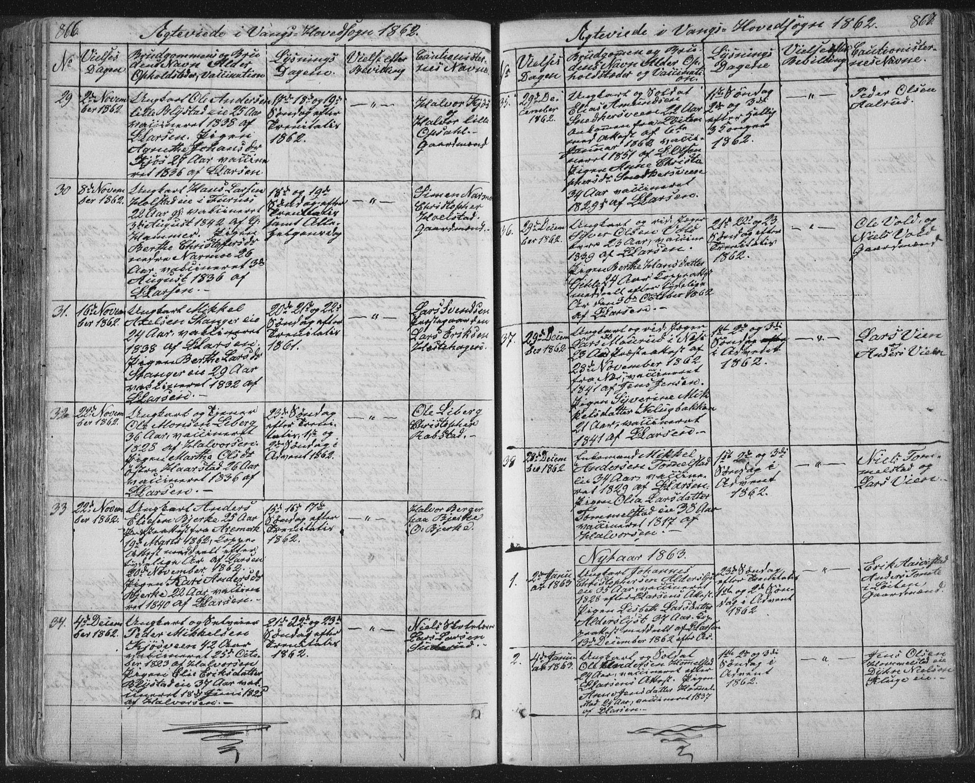 Vang prestekontor, Hedmark, SAH/PREST-008/H/Ha/Hab/L0010B: Parish register (copy) no. 10b, 1854-1896, p. 866-867