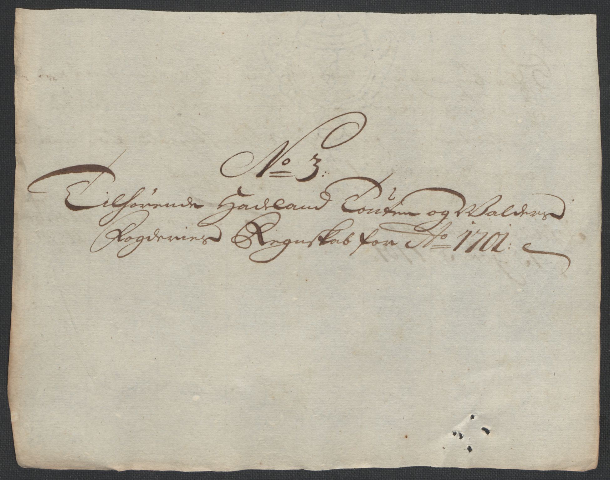 Rentekammeret inntil 1814, Reviderte regnskaper, Fogderegnskap, RA/EA-4092/R18/L1299: Fogderegnskap Hadeland, Toten og Valdres, 1701, p. 306