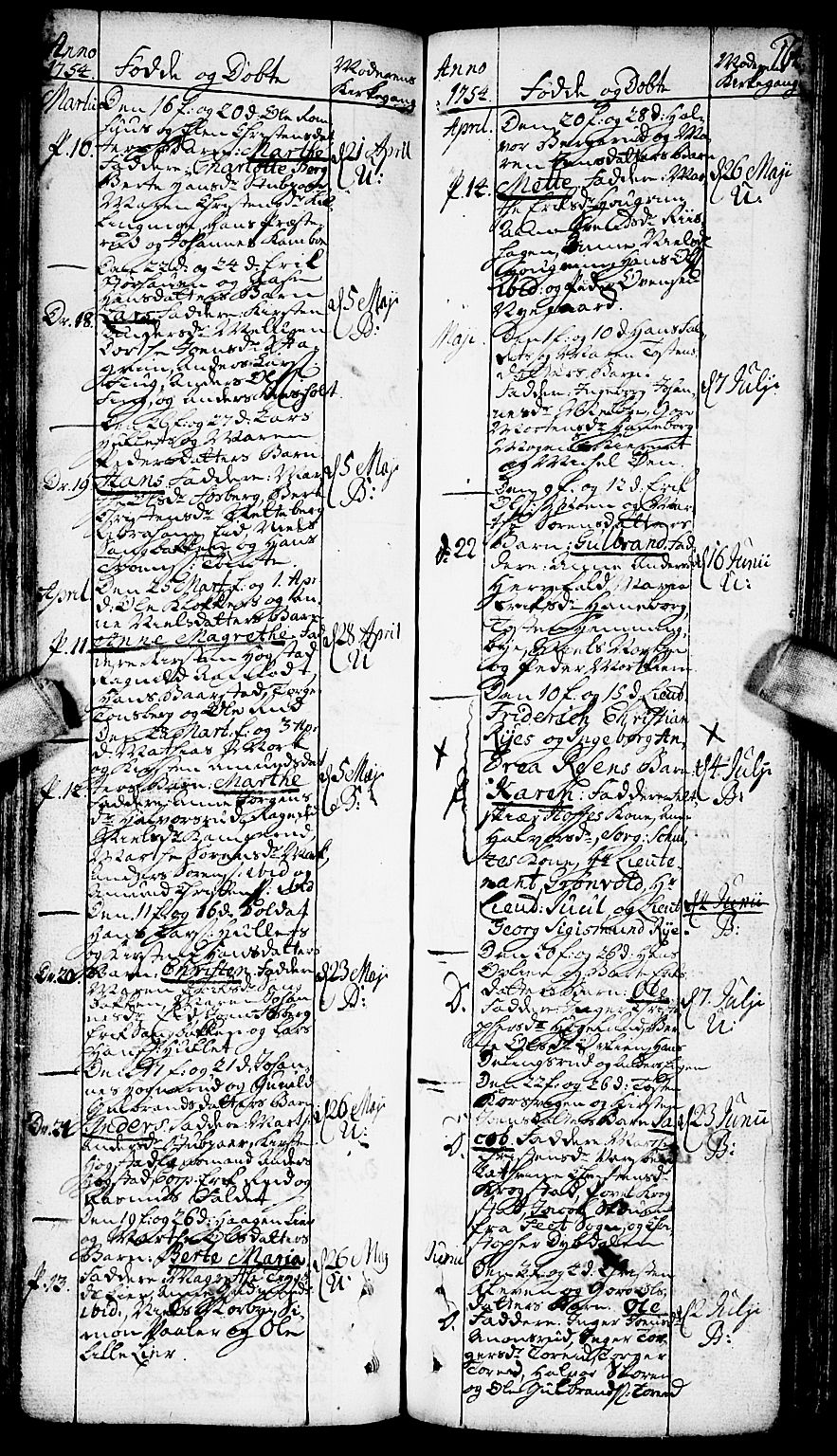 Aurskog prestekontor Kirkebøker, AV/SAO-A-10304a/F/Fa/L0002: Parish register (official) no. I 2, 1735-1766, p. 164