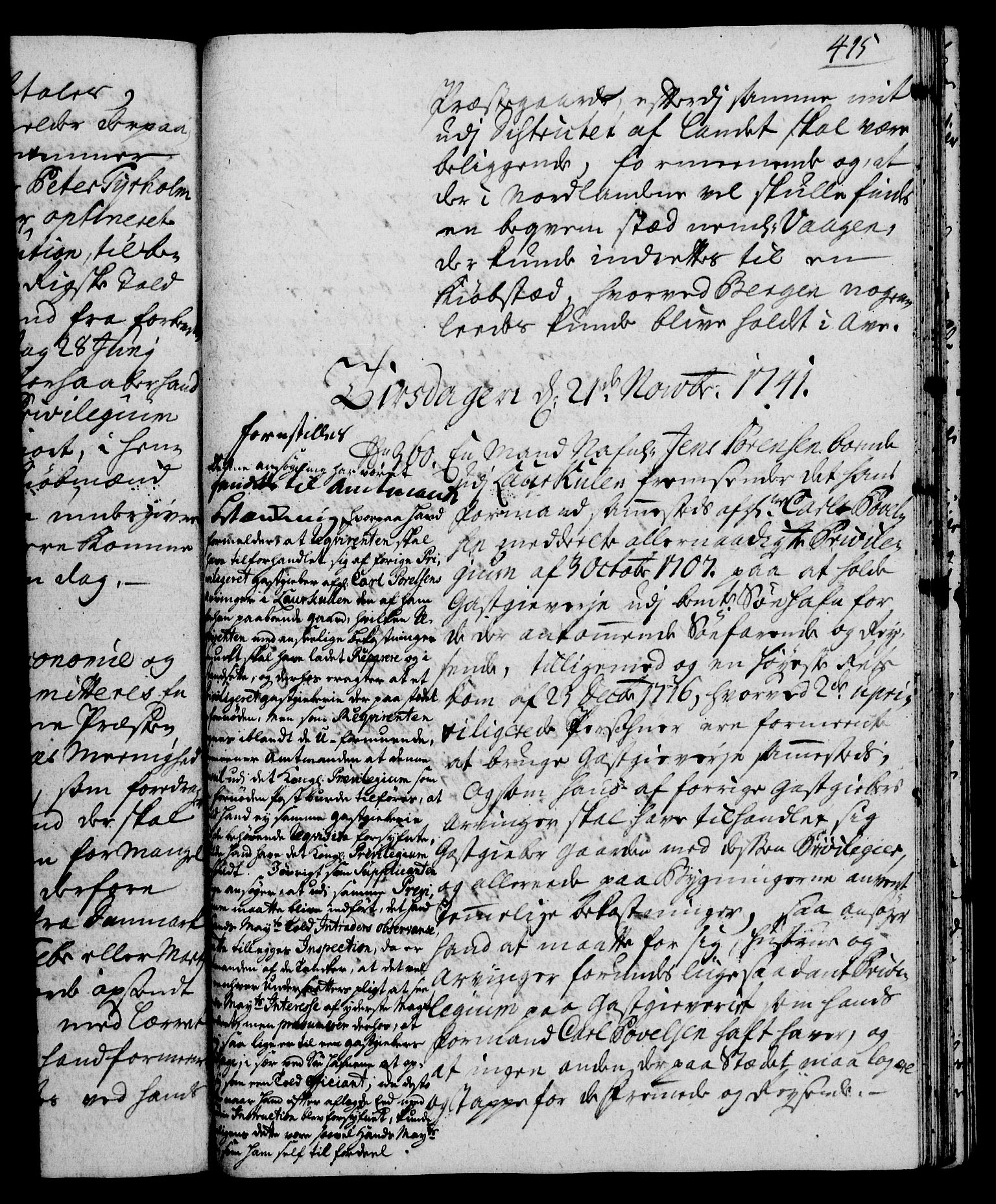 Rentekammeret, Kammerkanselliet, RA/EA-3111/G/Gh/Gha/L0023: Norsk ekstraktmemorialprotokoll (merket RK 53.68), 1741-1742, p. 415