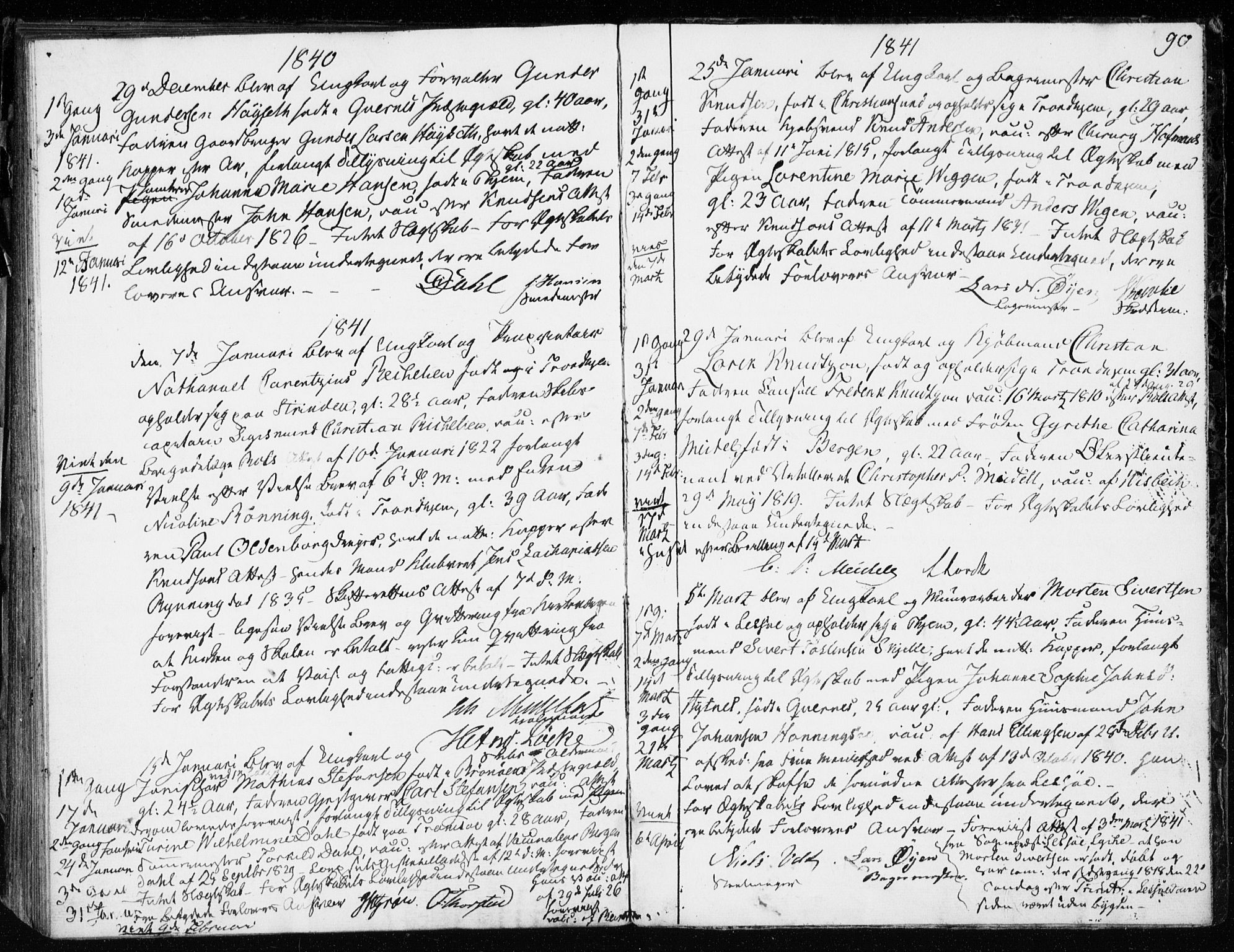 Ministerialprotokoller, klokkerbøker og fødselsregistre - Sør-Trøndelag, SAT/A-1456/601/L0046: Parish register (official) no. 601A14, 1830-1841, p. 90
