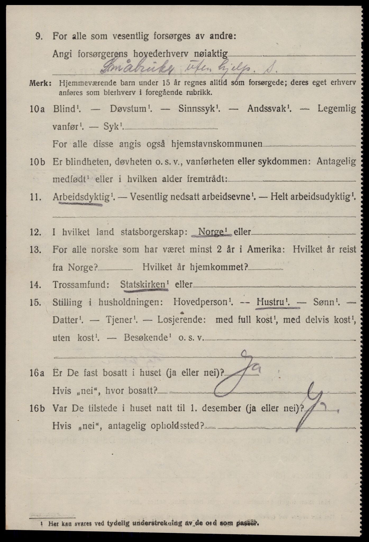 SAT, 1920 census for Aukra, 1920, p. 4546