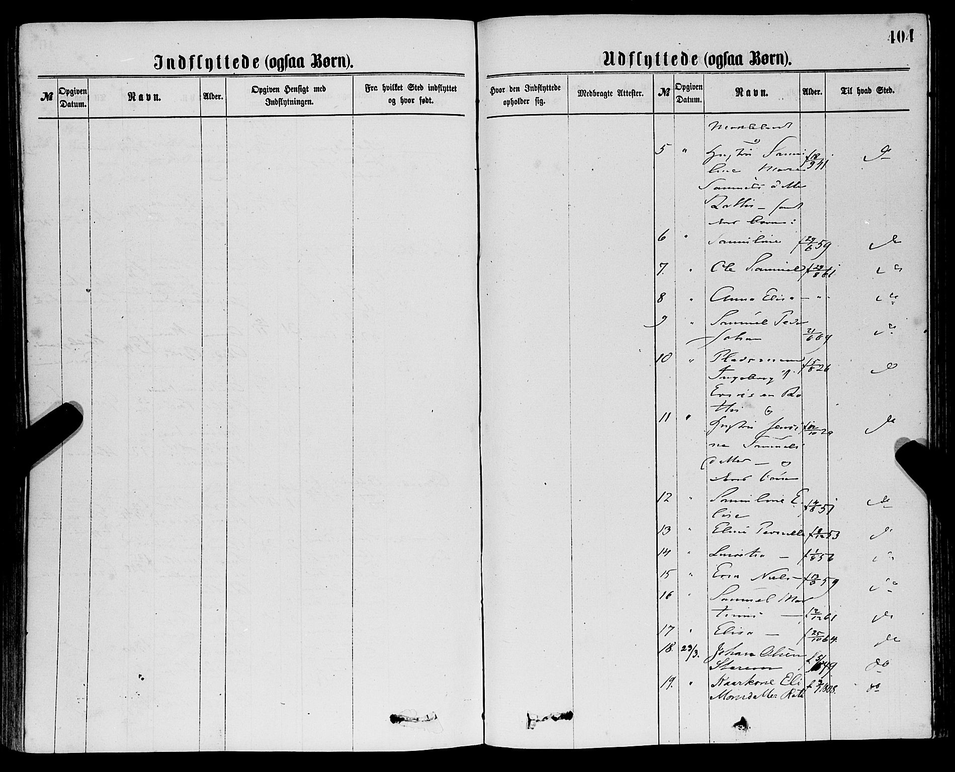 Eid sokneprestembete, AV/SAB-A-82301/H/Haa/Haaa/L0010: Parish register (official) no. A 10, 1867-1878, p. 404