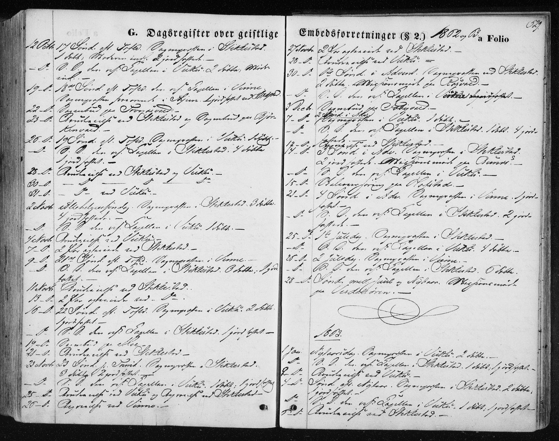 Ministerialprotokoller, klokkerbøker og fødselsregistre - Nord-Trøndelag, SAT/A-1458/723/L0241: Parish register (official) no. 723A10, 1860-1869, p. 529
