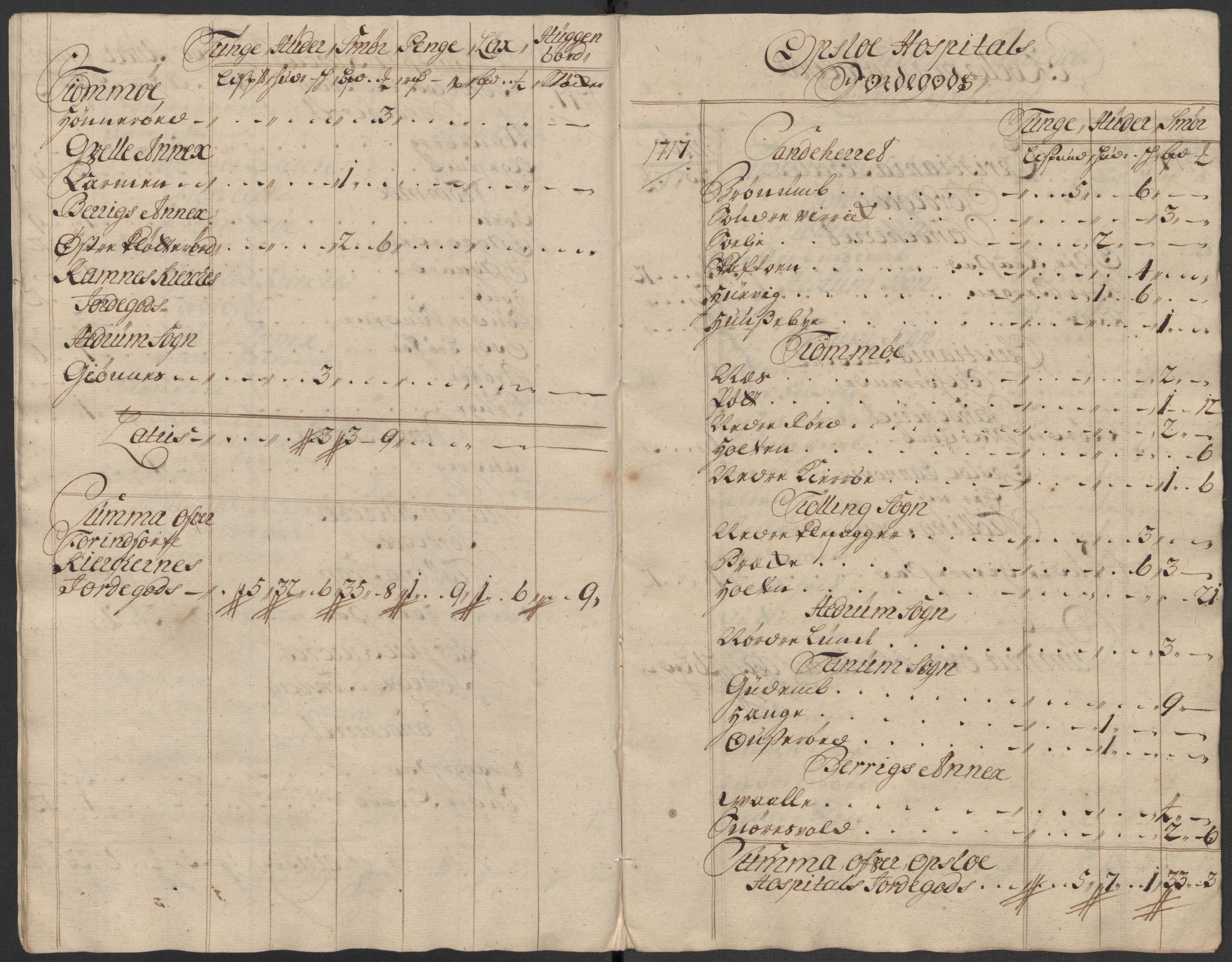 Rentekammeret inntil 1814, Reviderte regnskaper, Fogderegnskap, RA/EA-4092/R33/L1987: Fogderegnskap Larvik grevskap, 1716-1717, p. 622
