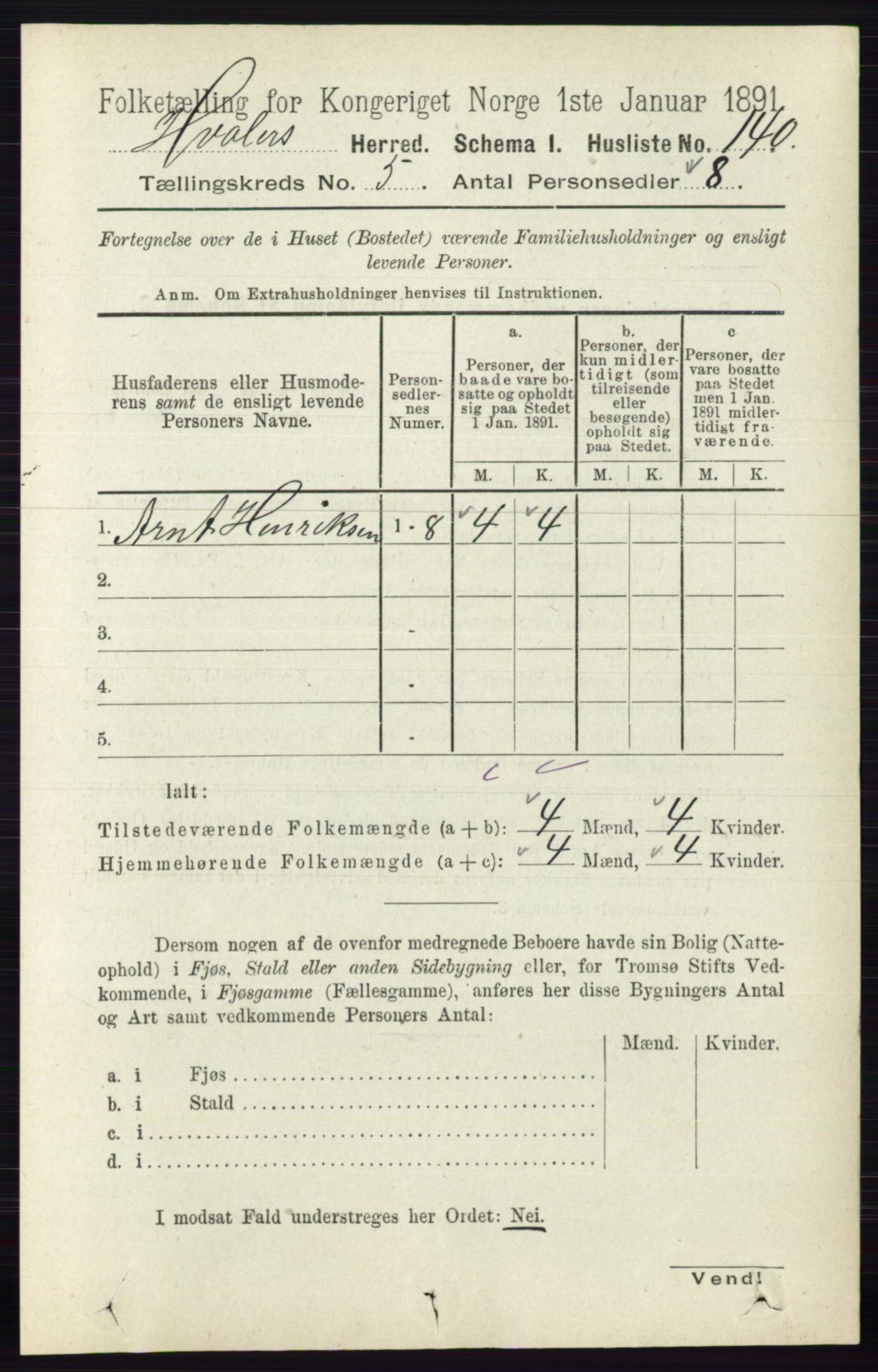 RA, 1891 census for 0111 Hvaler, 1891, p. 3180