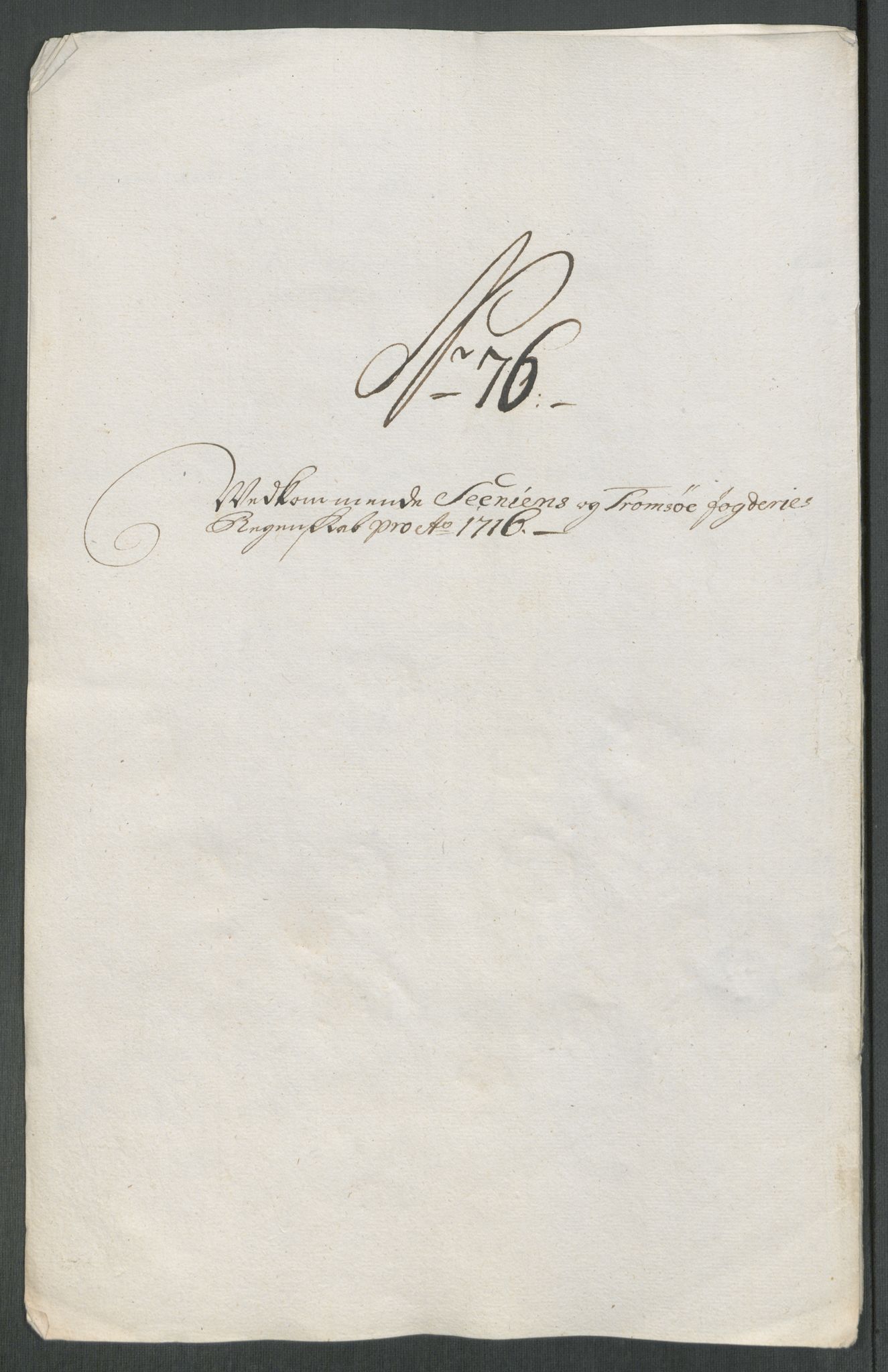 Rentekammeret inntil 1814, Reviderte regnskaper, Fogderegnskap, AV/RA-EA-4092/R68/L4762: Fogderegnskap Senja og Troms, 1716, p. 364