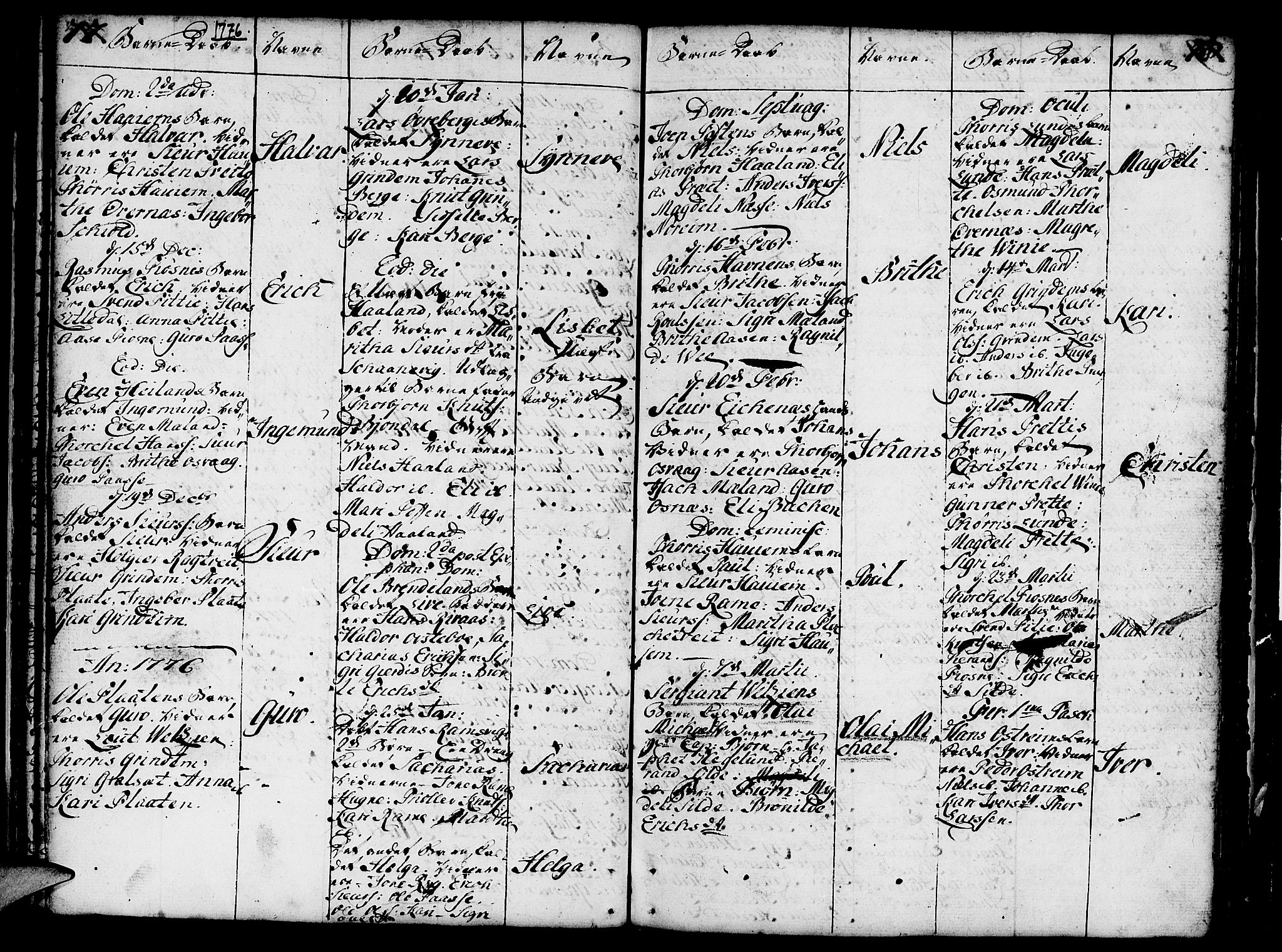 Etne sokneprestembete, AV/SAB-A-75001/H/Haa: Parish register (official) no. A 3 /1, 1755-1782, p. 77-78