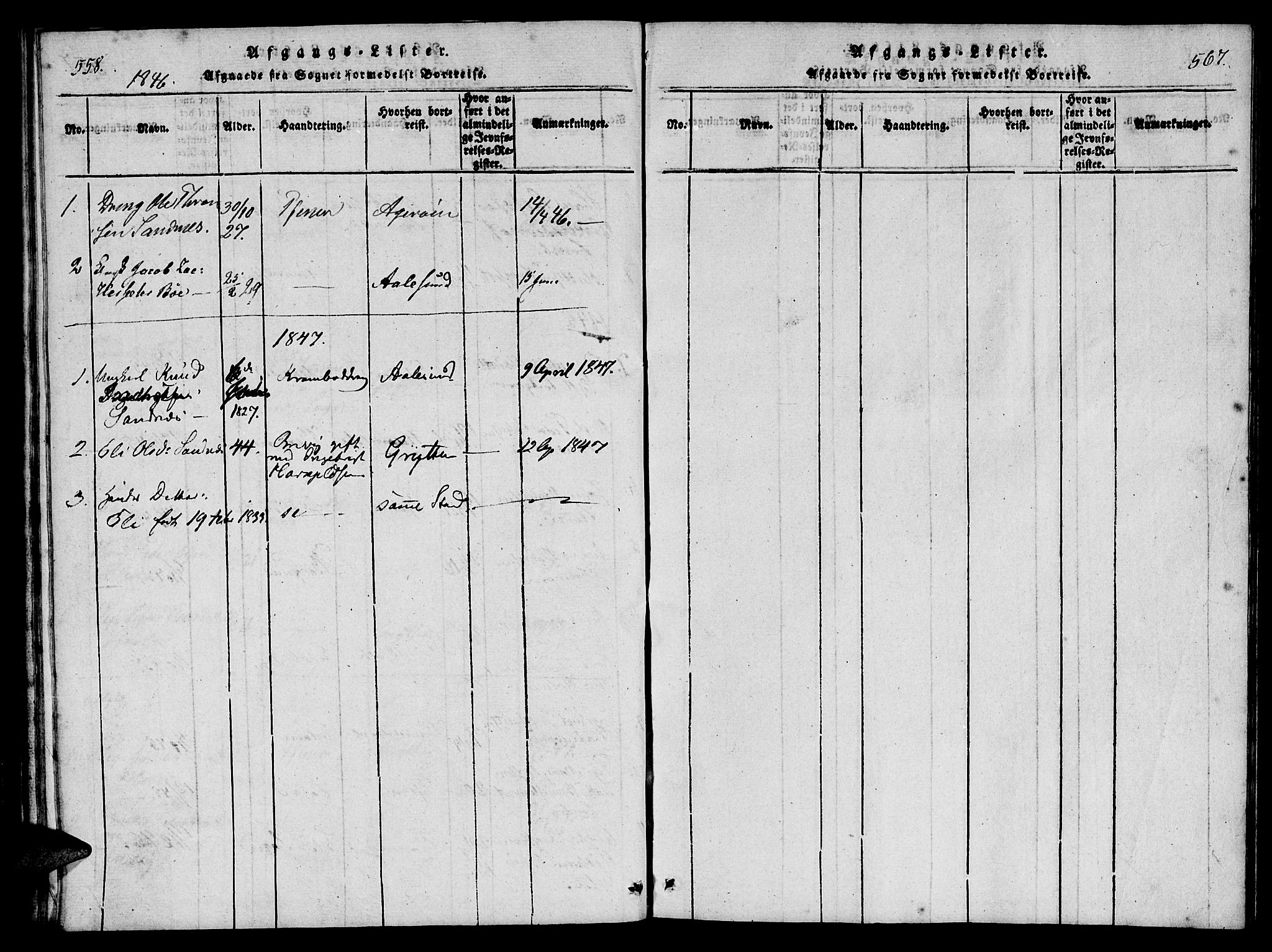 Ministerialprotokoller, klokkerbøker og fødselsregistre - Møre og Romsdal, AV/SAT-A-1454/548/L0612: Parish register (official) no. 548A01, 1818-1846, p. 558