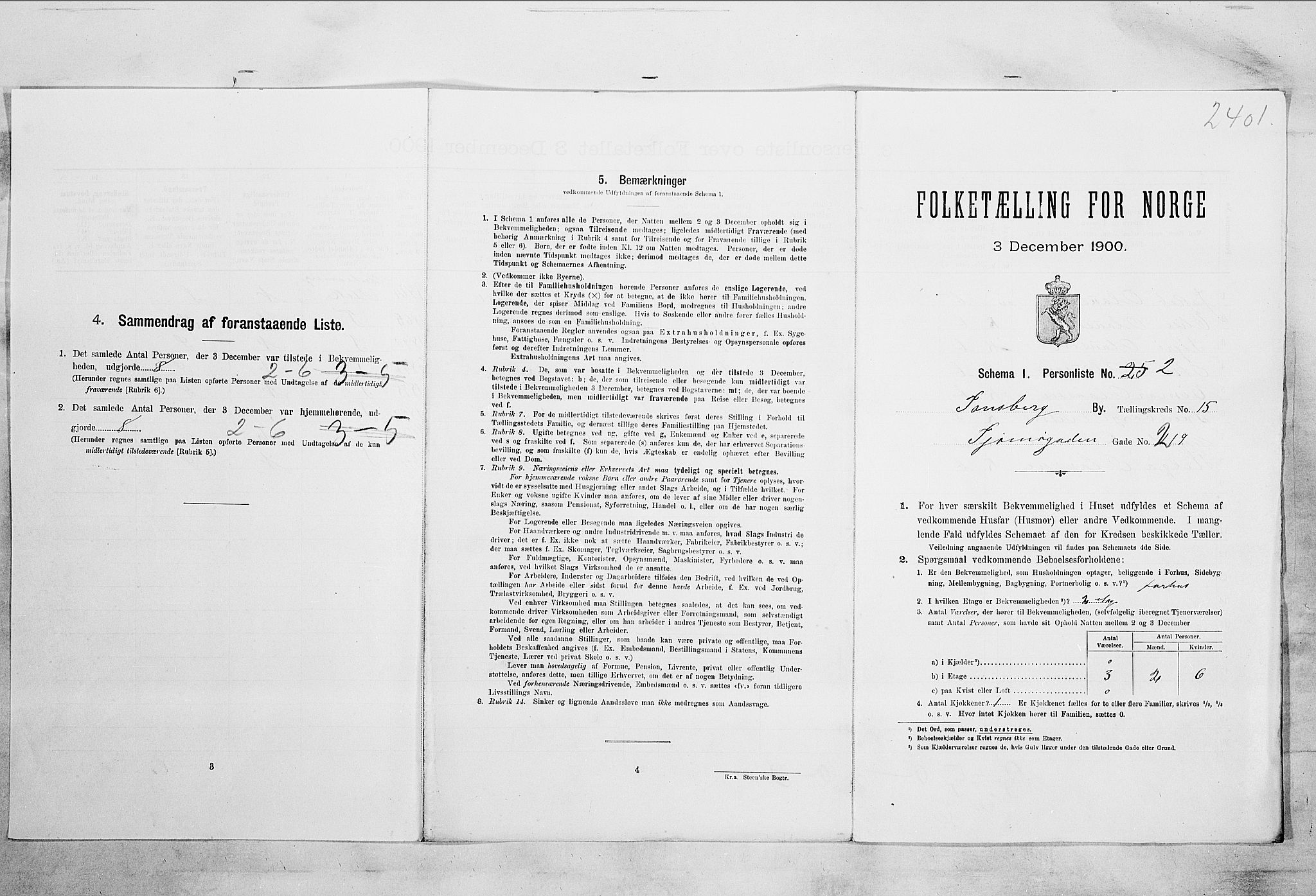 RA, 1900 census for Tønsberg, 1900, p. 2366