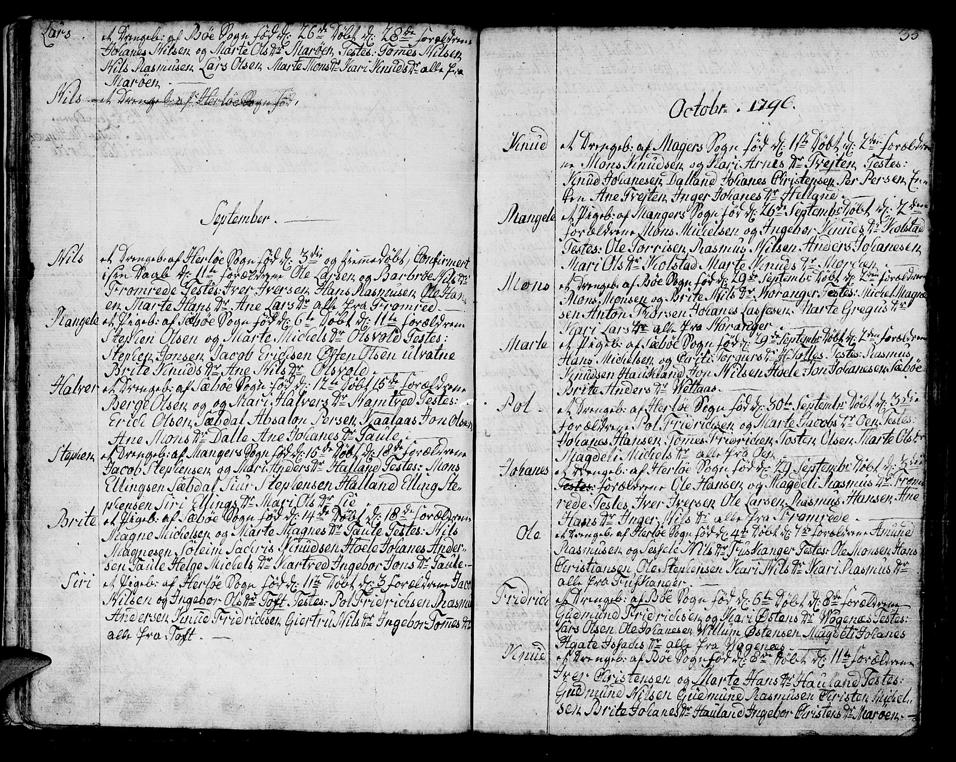 Manger sokneprestembete, AV/SAB-A-76801/H/Haa: Parish register (official) no. A 2, 1792-1815, p. 35