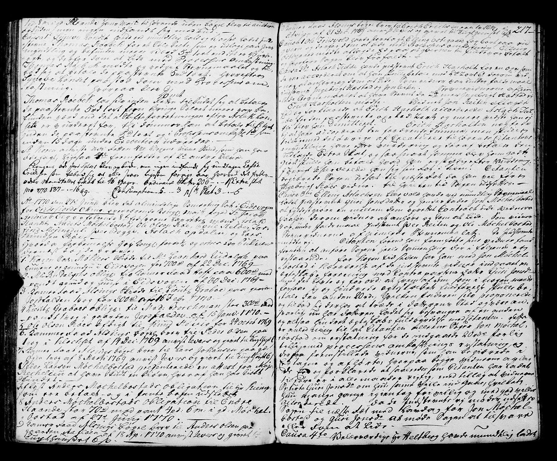 Romsdal sorenskriveri, SAT/A-4149/1/1/1A/L0015: Tingbok, 1765-1775, p. 216b-217a