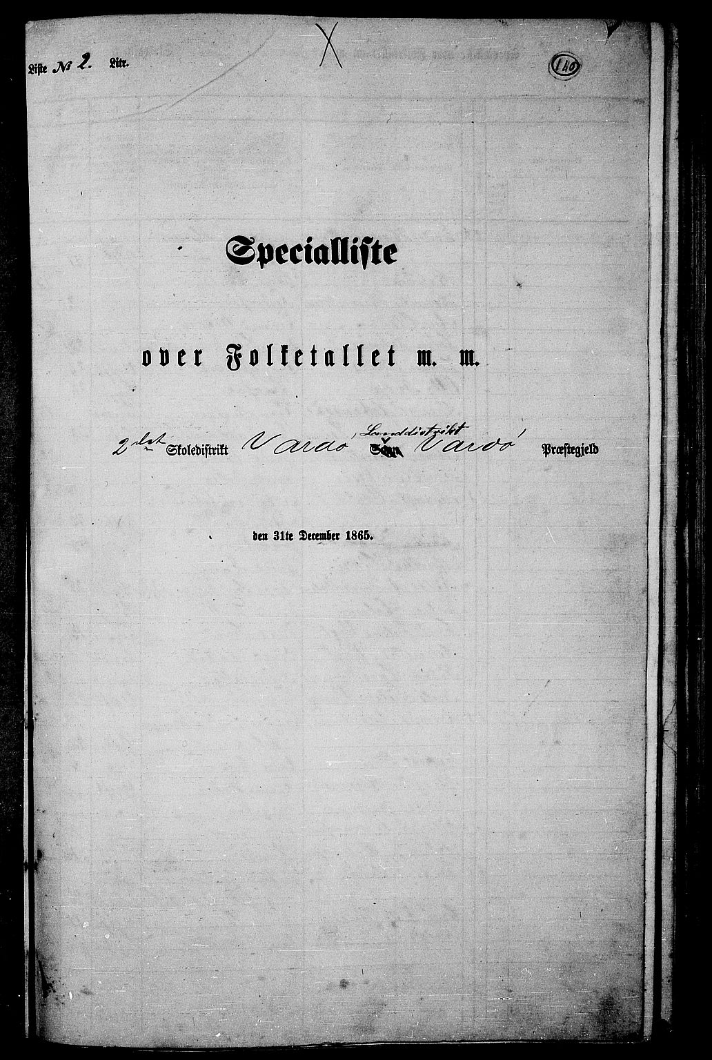 RA, 1865 census for Vardø/Vardø, 1865, p. 13