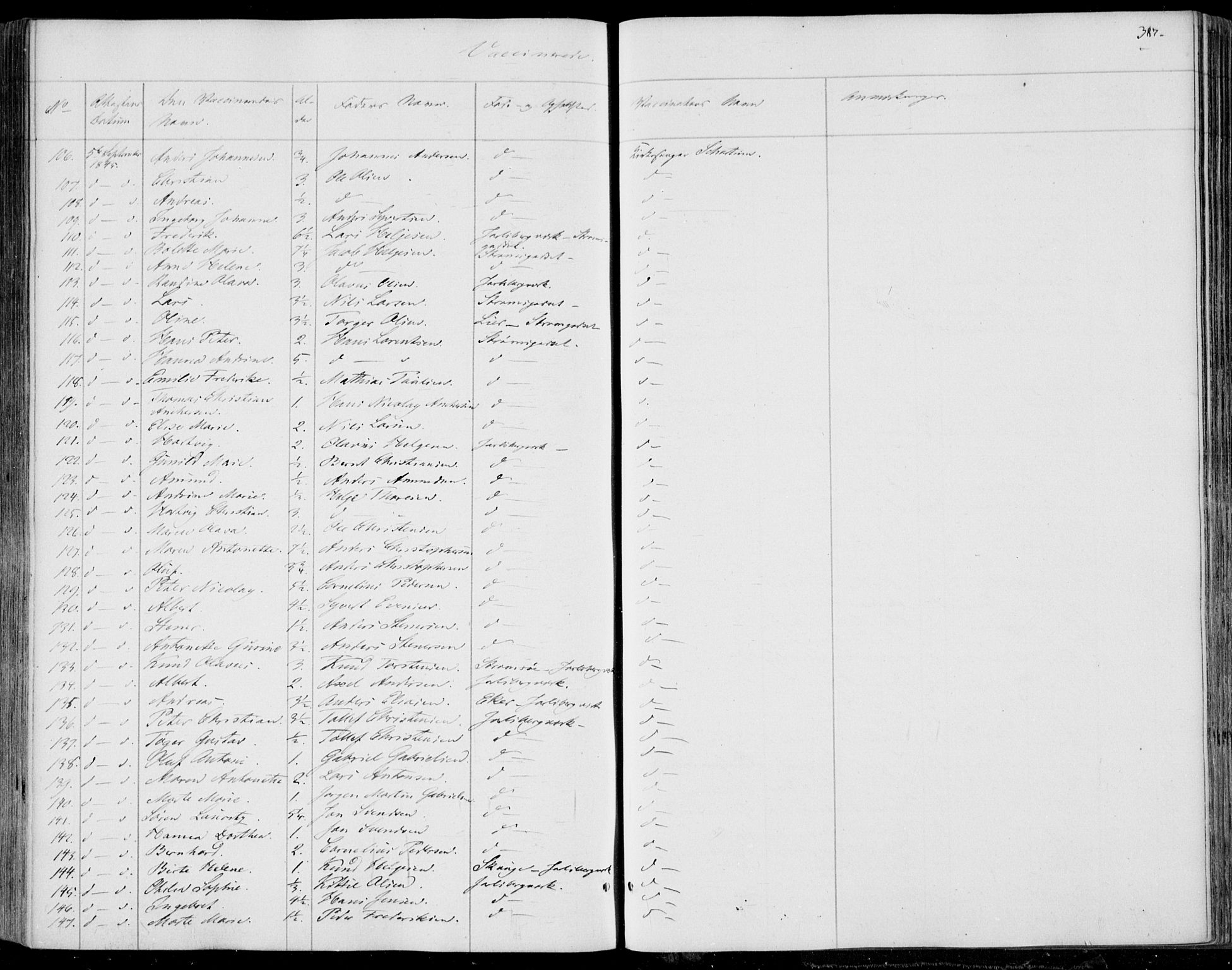 Skoger kirkebøker, AV/SAKO-A-59/F/Fa/L0003: Parish register (official) no. I 3, 1842-1861, p. 387