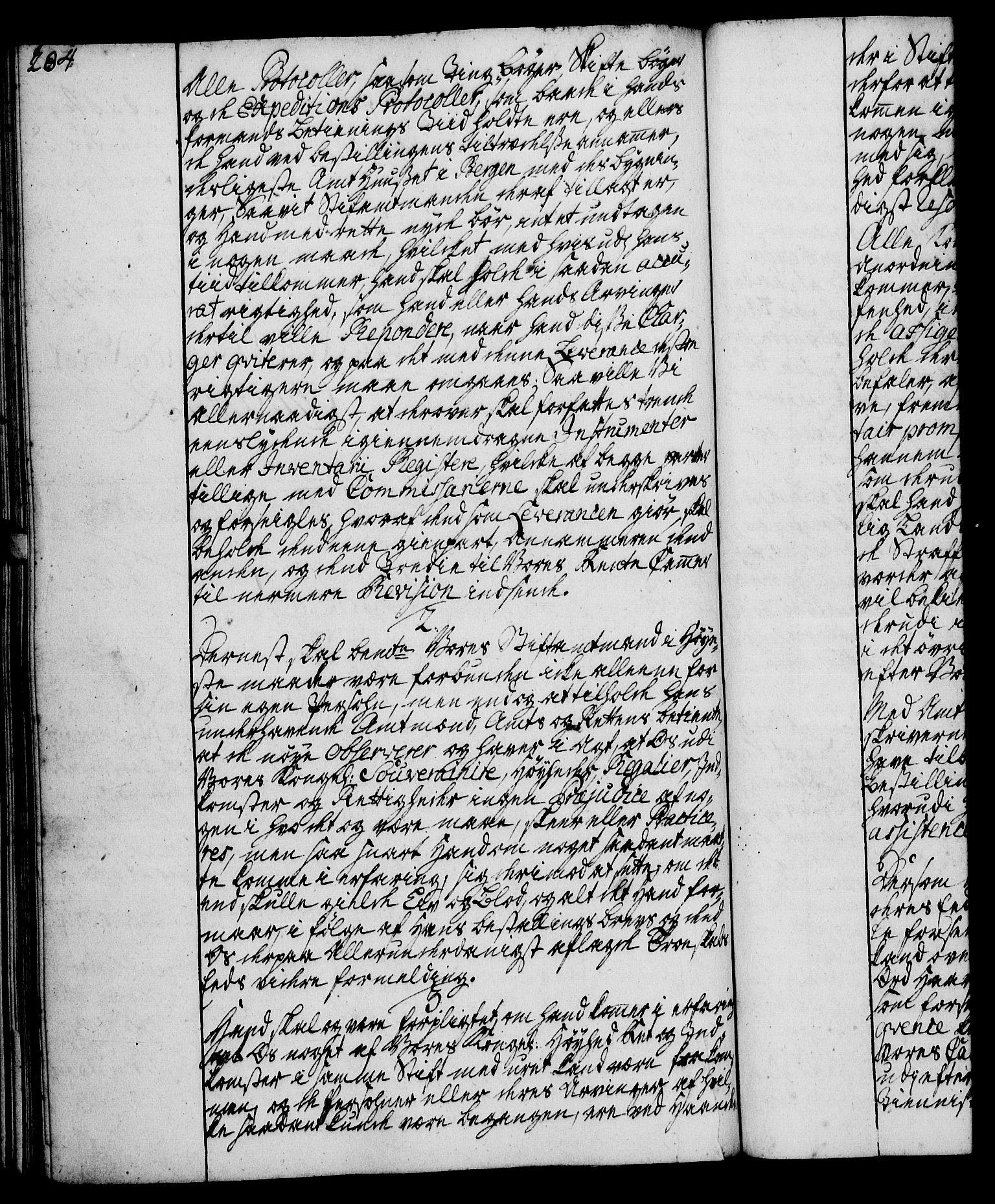 Rentekammeret, Kammerkanselliet, RA/EA-3111/G/Gg/Ggi/L0002: Norsk instruksjonsprotokoll med register (merket RK 53.35), 1729-1751, p. 284