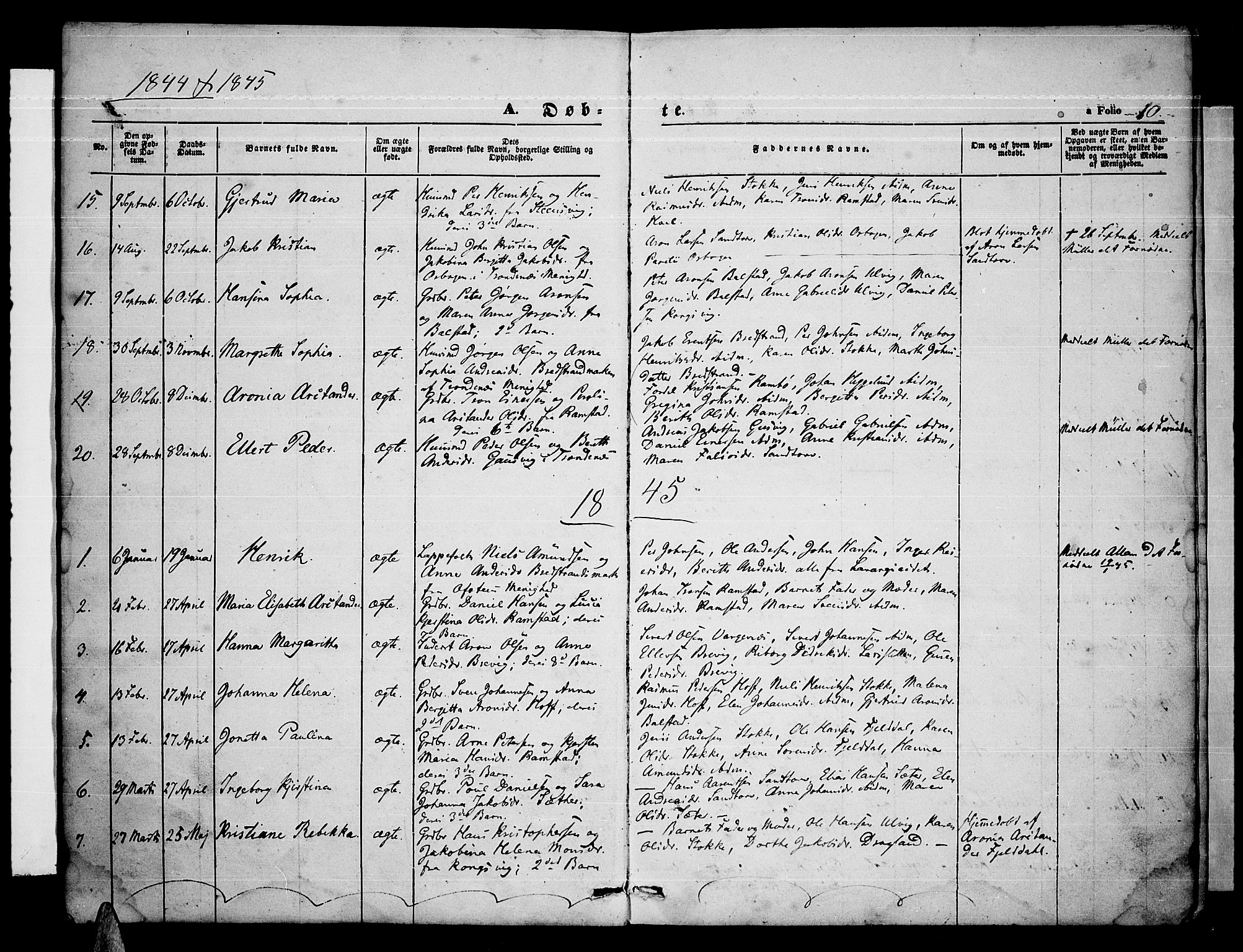 Ministerialprotokoller, klokkerbøker og fødselsregistre - Nordland, SAT/A-1459/865/L0929: Parish register (copy) no. 865C01, 1840-1866, p. 10