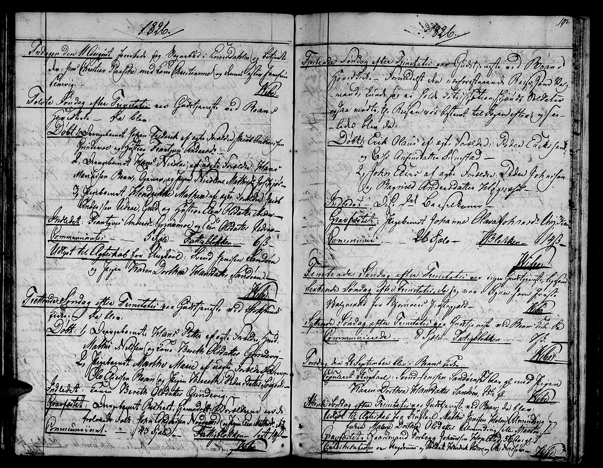 Ministerialprotokoller, klokkerbøker og fødselsregistre - Sør-Trøndelag, SAT/A-1456/657/L0701: Parish register (official) no. 657A02, 1802-1831, p. 192