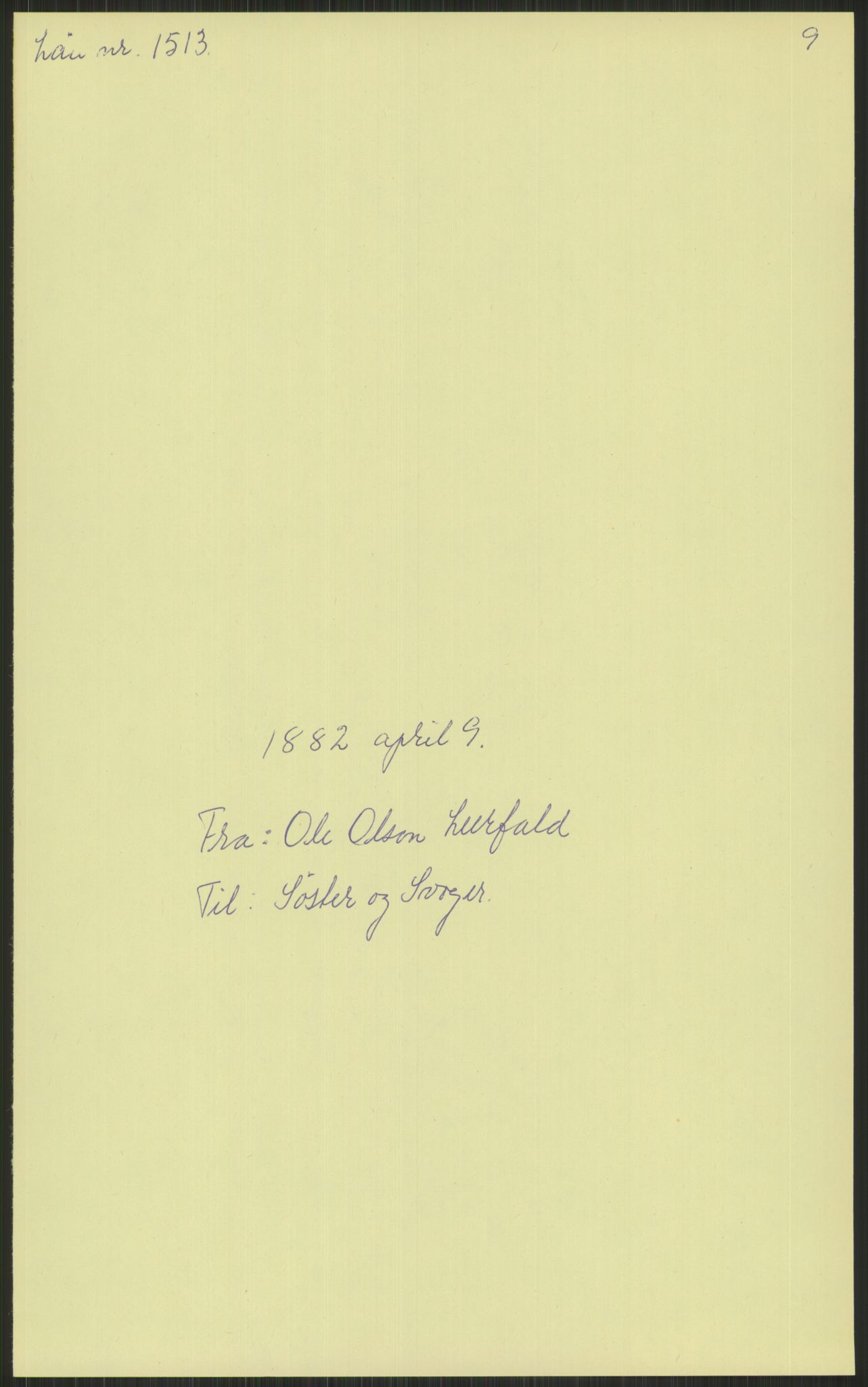 Samlinger til kildeutgivelse, Amerikabrevene, AV/RA-EA-4057/F/L0034: Innlån fra Nord-Trøndelag, 1838-1914, p. 139