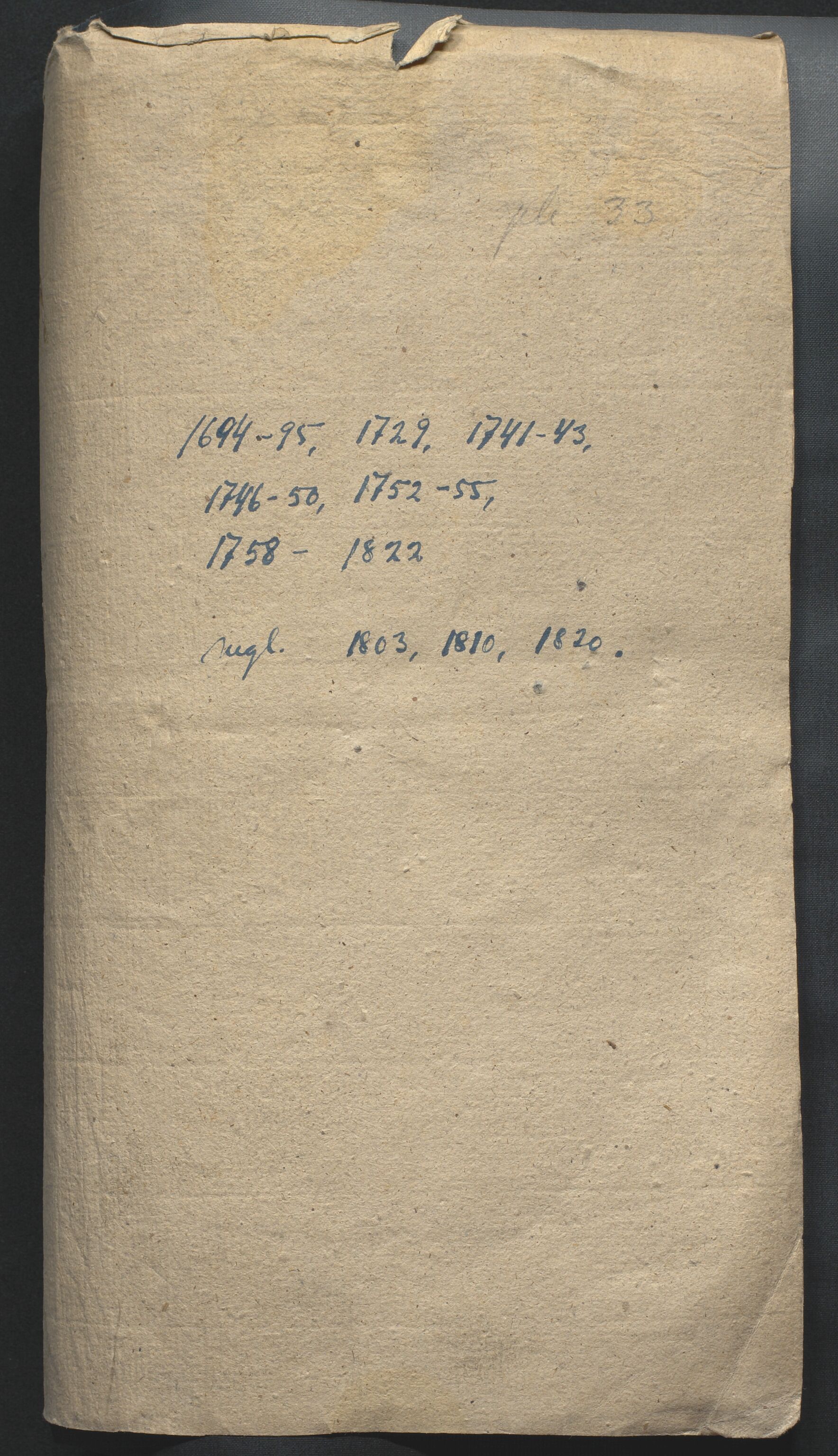 Biskopen i Kristiansand, AV/SAK-1113-0001/G/Gh/L0078: C 235 - Regnskap for Stavanger fattigskole, 1694-1822, p. 1