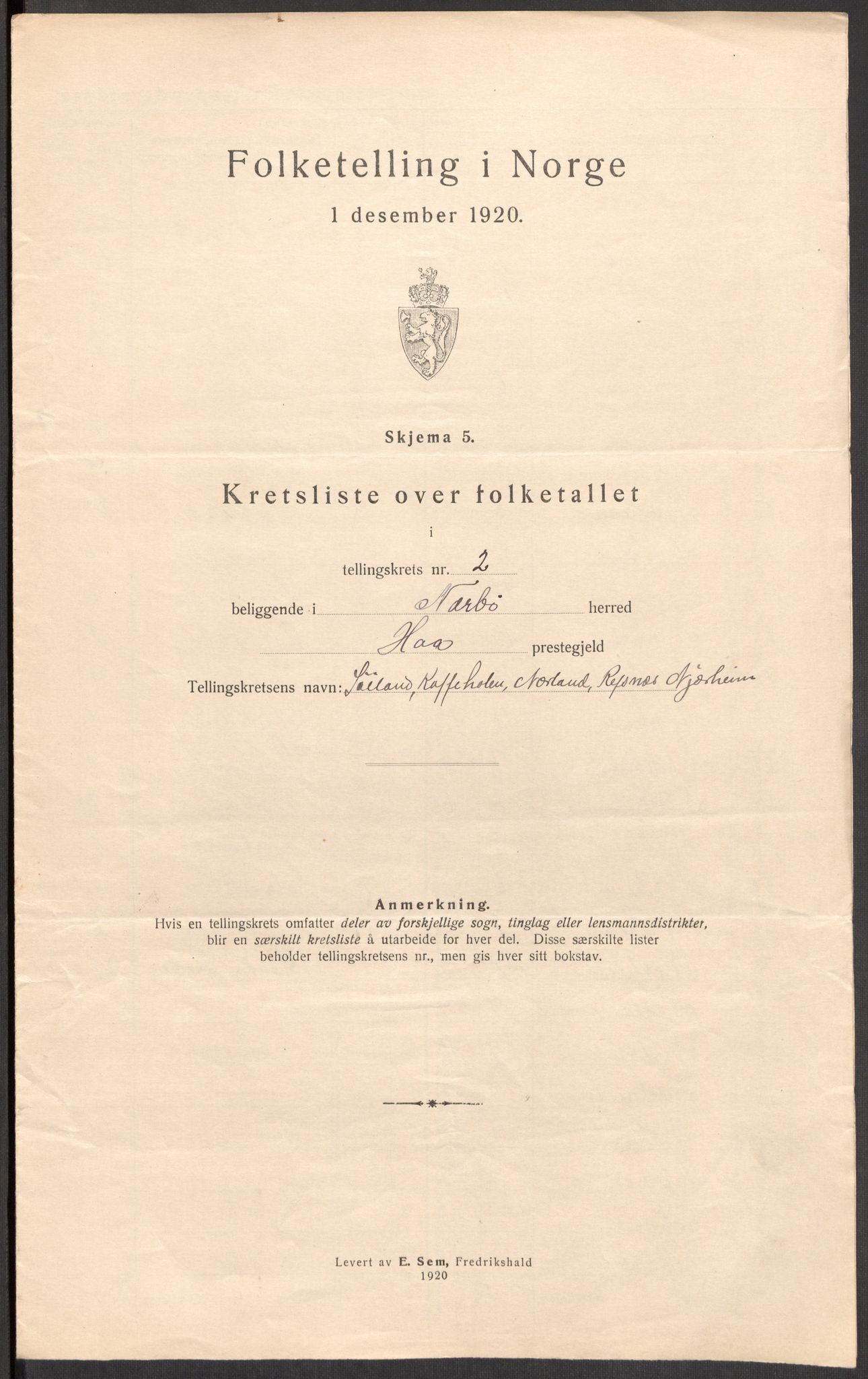 SAST, 1920 census for Nærbø, 1920, p. 10