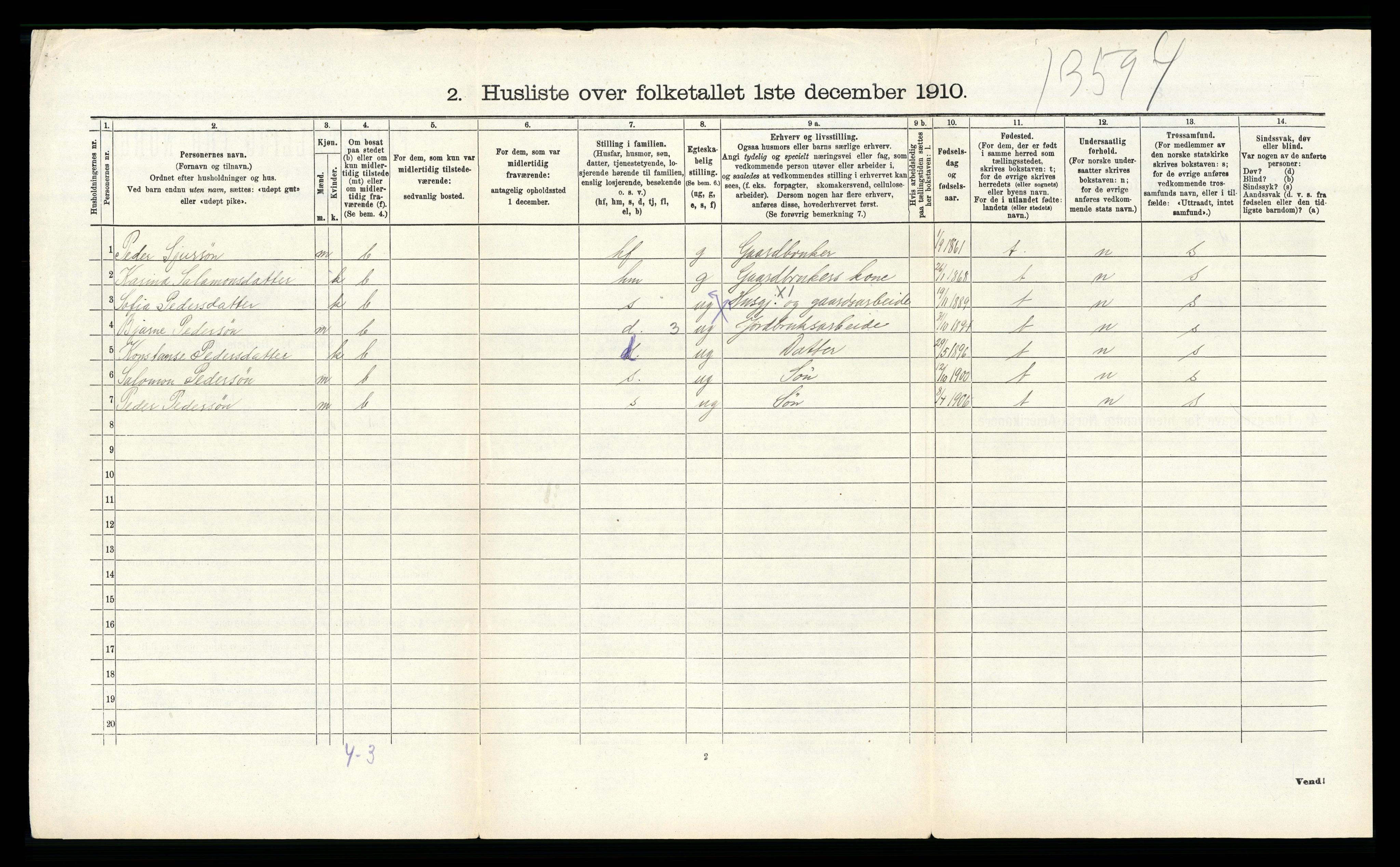 RA, 1910 census for Askøy, 1910, p. 981