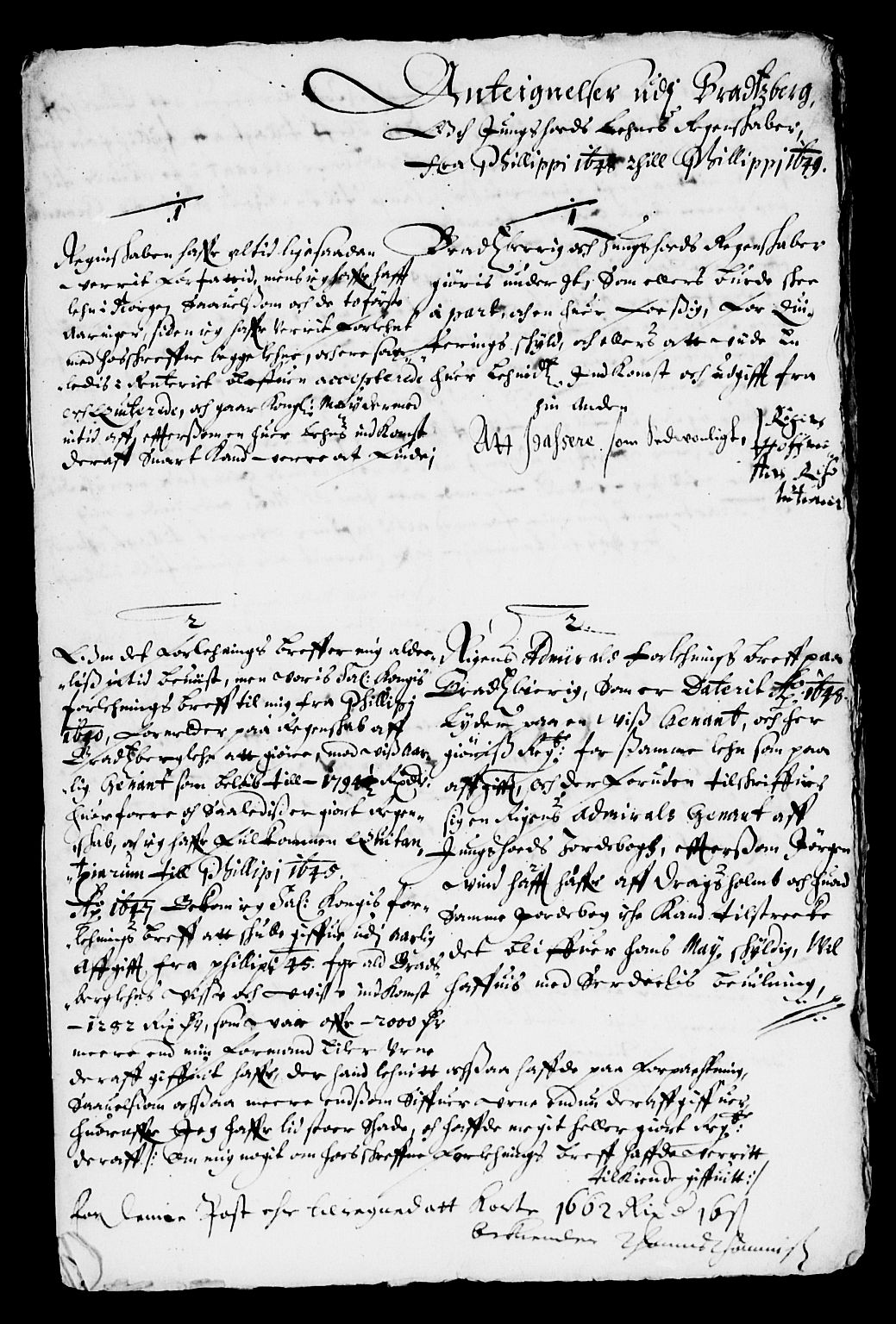 Rentekammeret inntil 1814, Reviderte regnskaper, Lensregnskaper, AV/RA-EA-5023/R/Rb/Rbp/L0036: Bratsberg len, 1649-1651