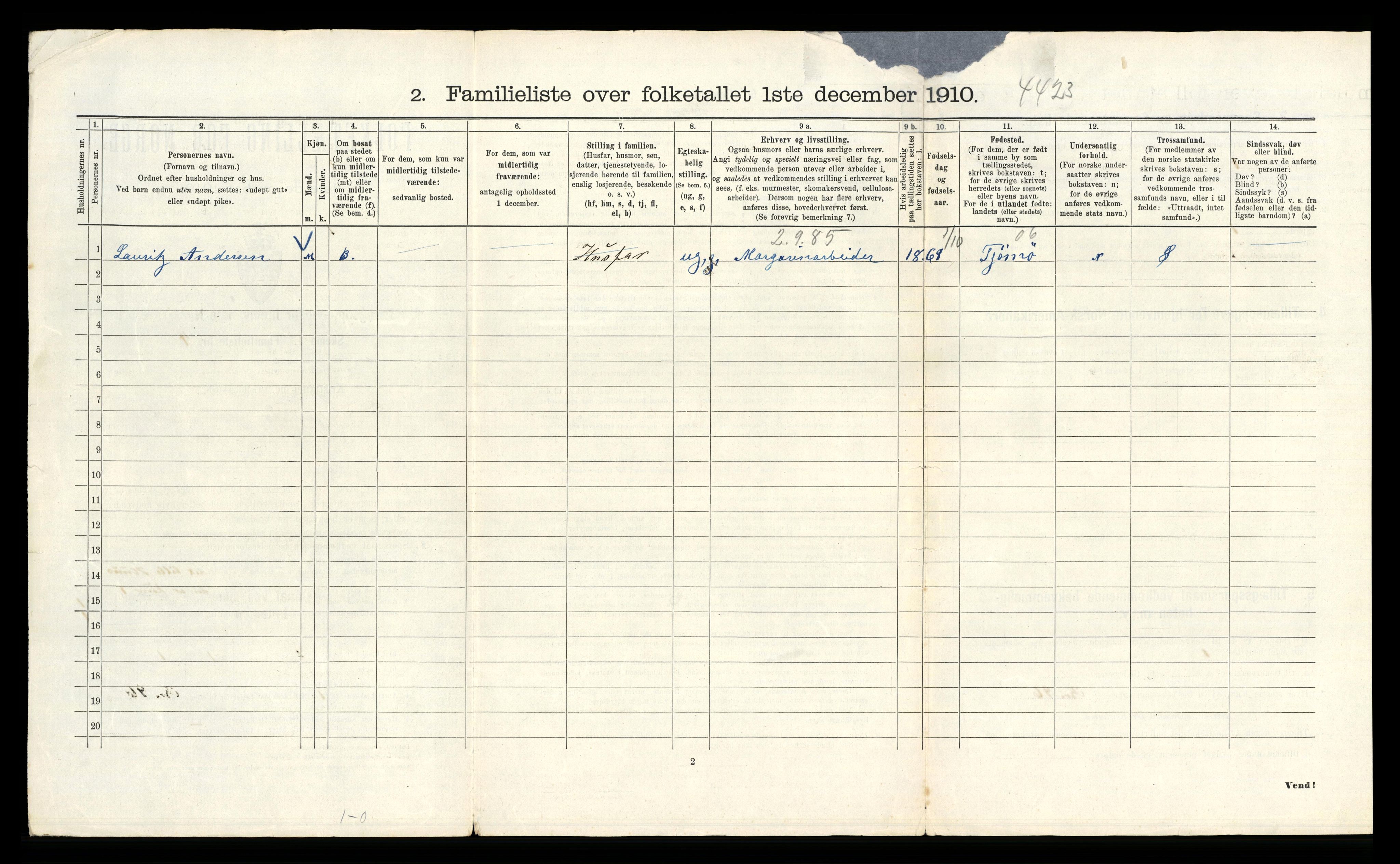 RA, 1910 census for Kristiania, 1910, p. 90866