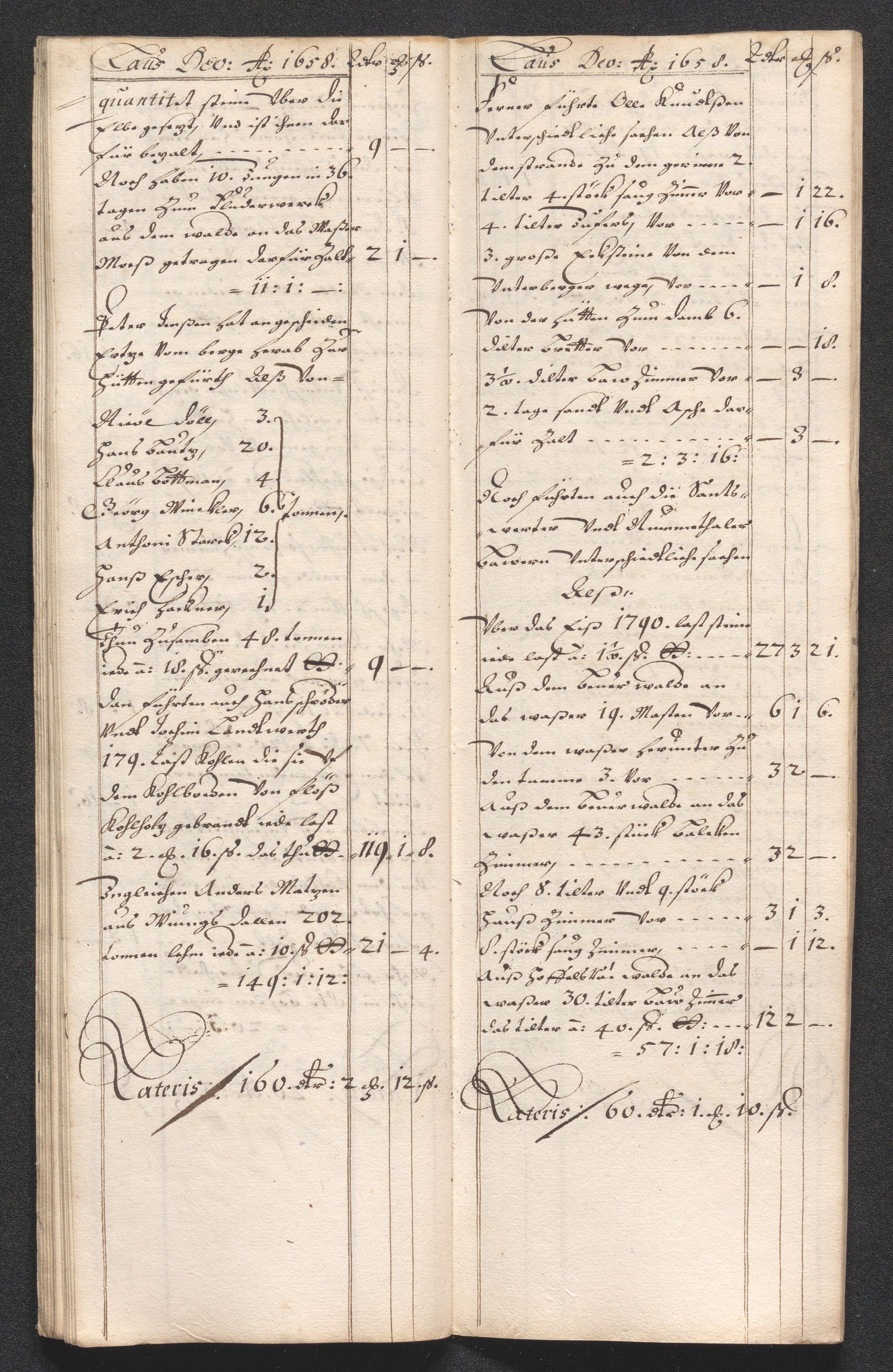 Kongsberg Sølvverk 1623-1816, AV/SAKO-EA-3135/001/D/Dc/Dcd/L0033: Utgiftsregnskap for gruver m.m. , 1658, p. 299